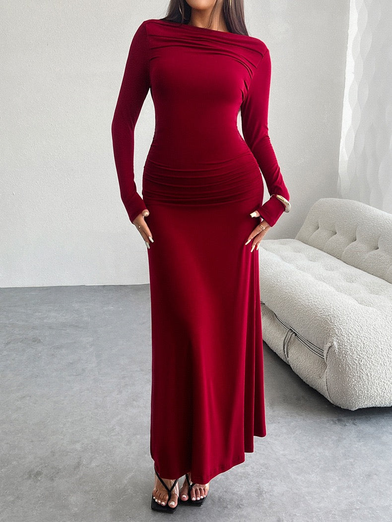Pankh Basac Autumn Winter Bodycon Maxi Dress