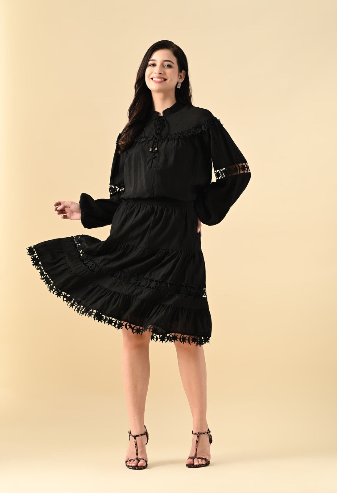 Pankh Stark Oversized Designer Blouse And Skirt Set