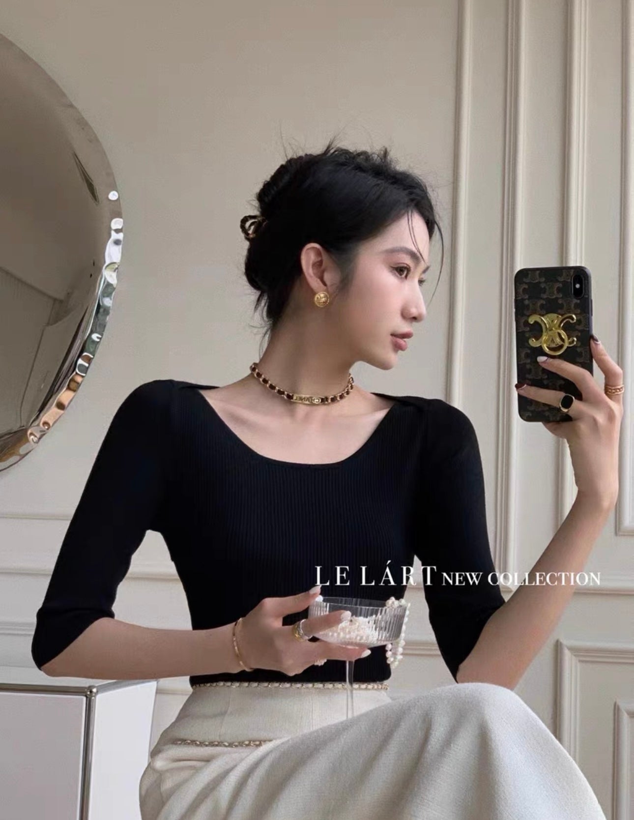 Pankh Riri Reversable Knit Full Sleeve Top