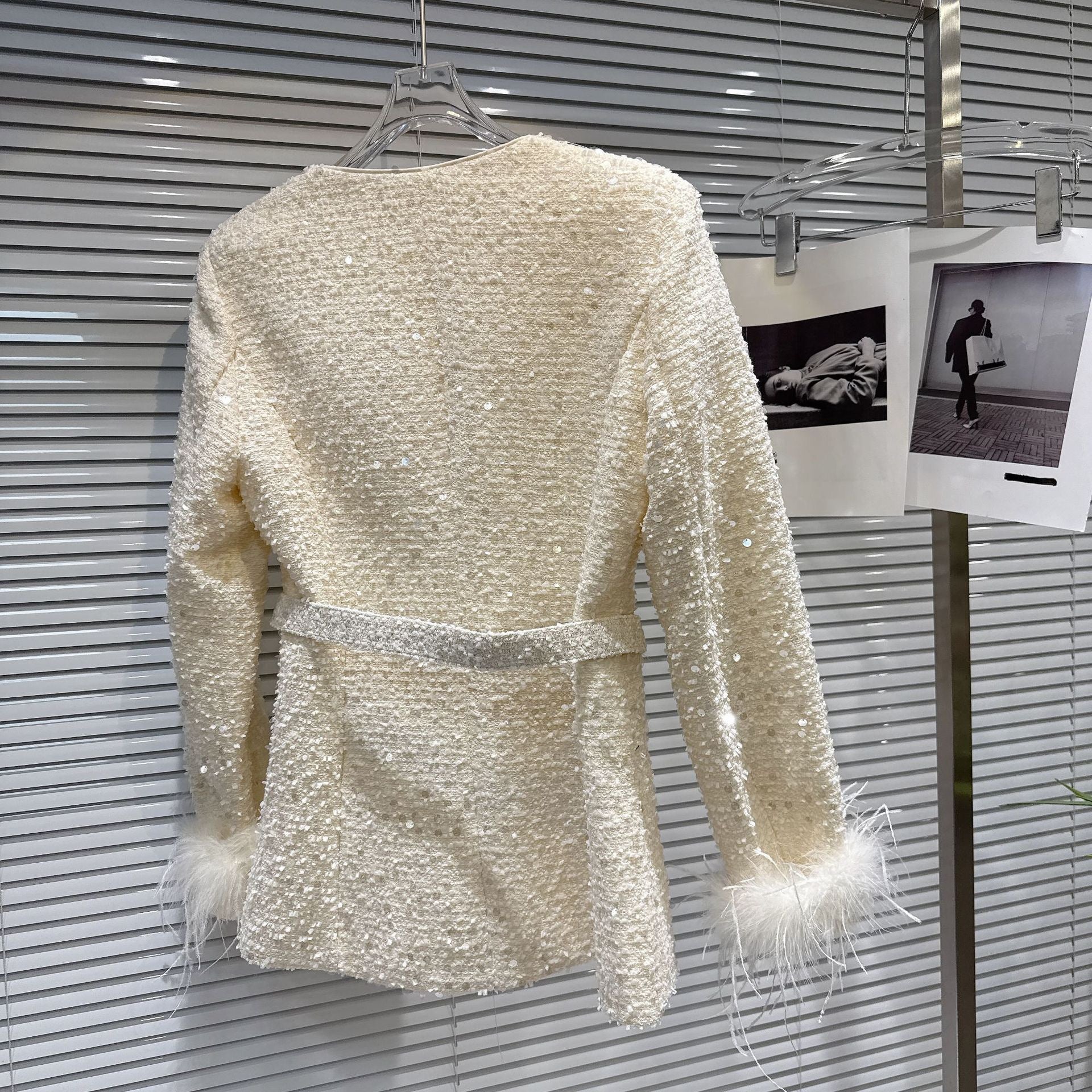 Pankh Odessey Luxury Sequin Tweed Formal Blazer