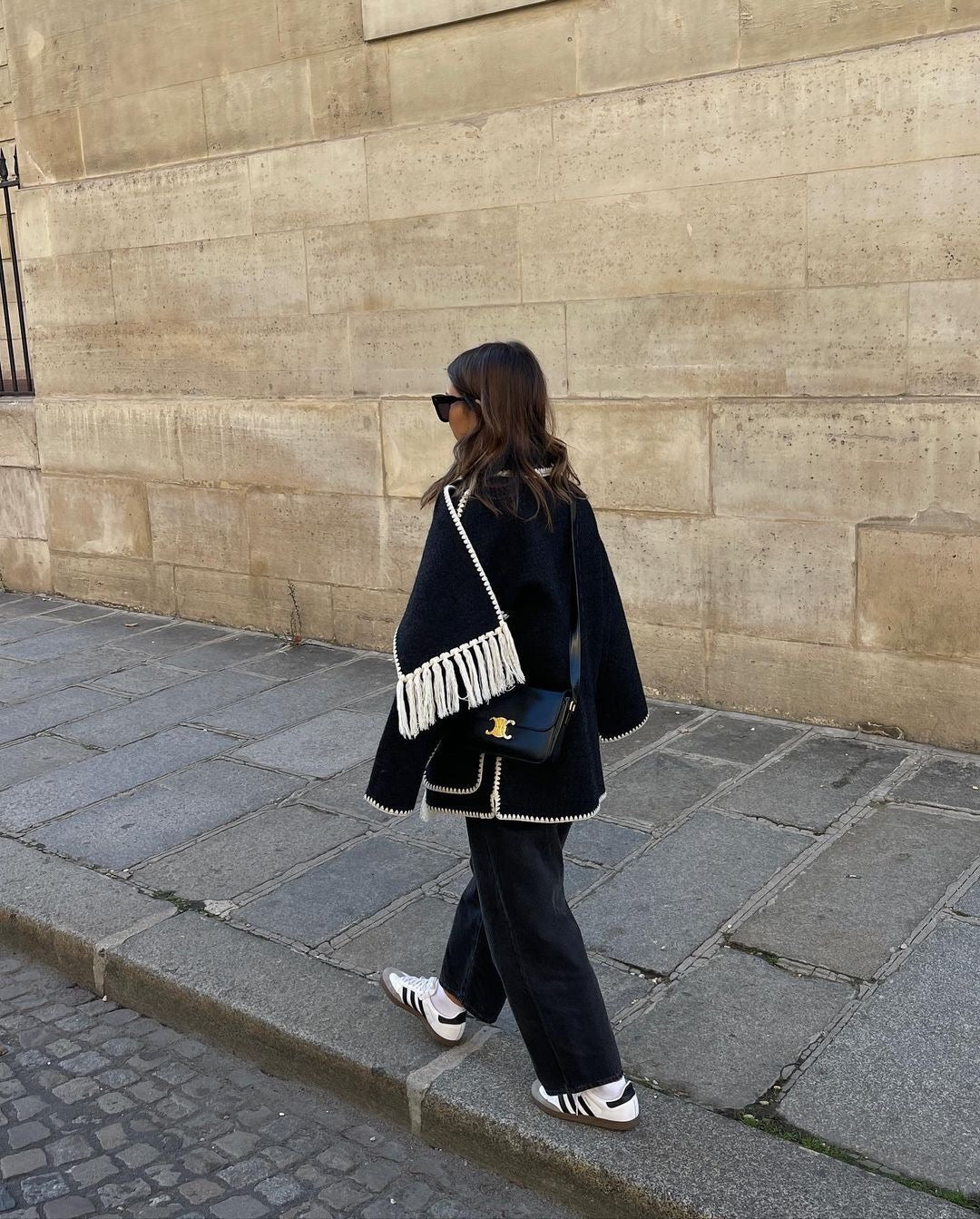 Pankh Zappy Woolen Blazer Coat with Matching Scarf