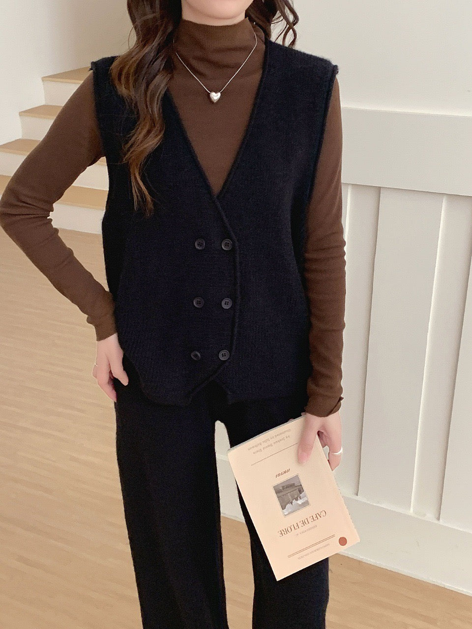 Pankh Vizbie New Winter Wear Woolen Waist Coat and Pant Coord Set