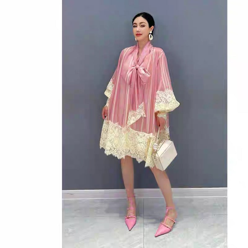Pankh French Heavy Lace Dress