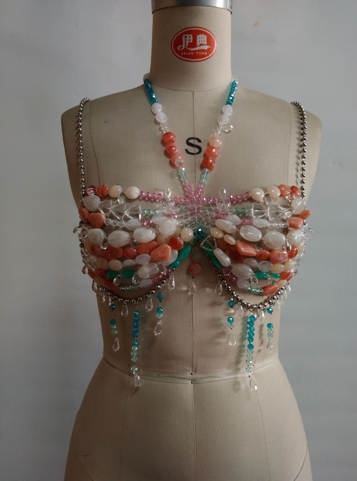Pankh Rhoe Stone Beaded Bralette Top Accessories