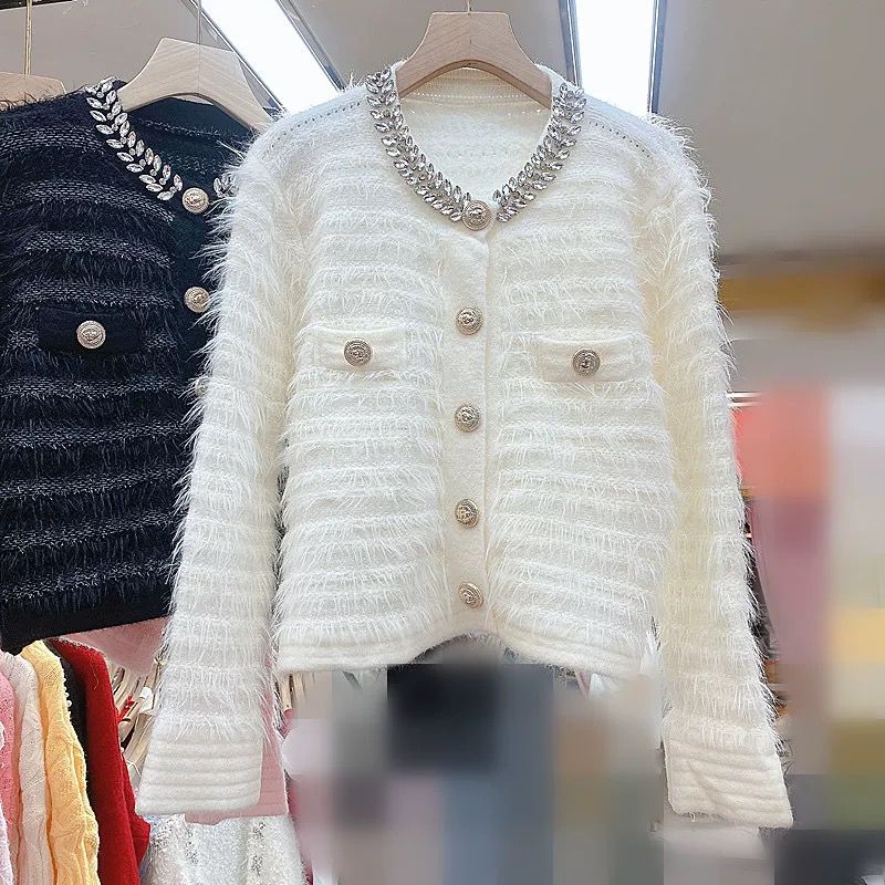 Pankh Merry Designer Stone Colar Studded Embellished Soft Wool Party Top/Jacket