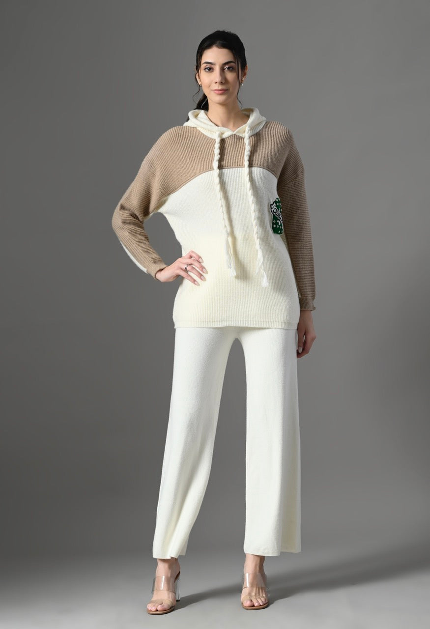 Pankh Oslo Knit Wool Hoodie Mini Dress/Top