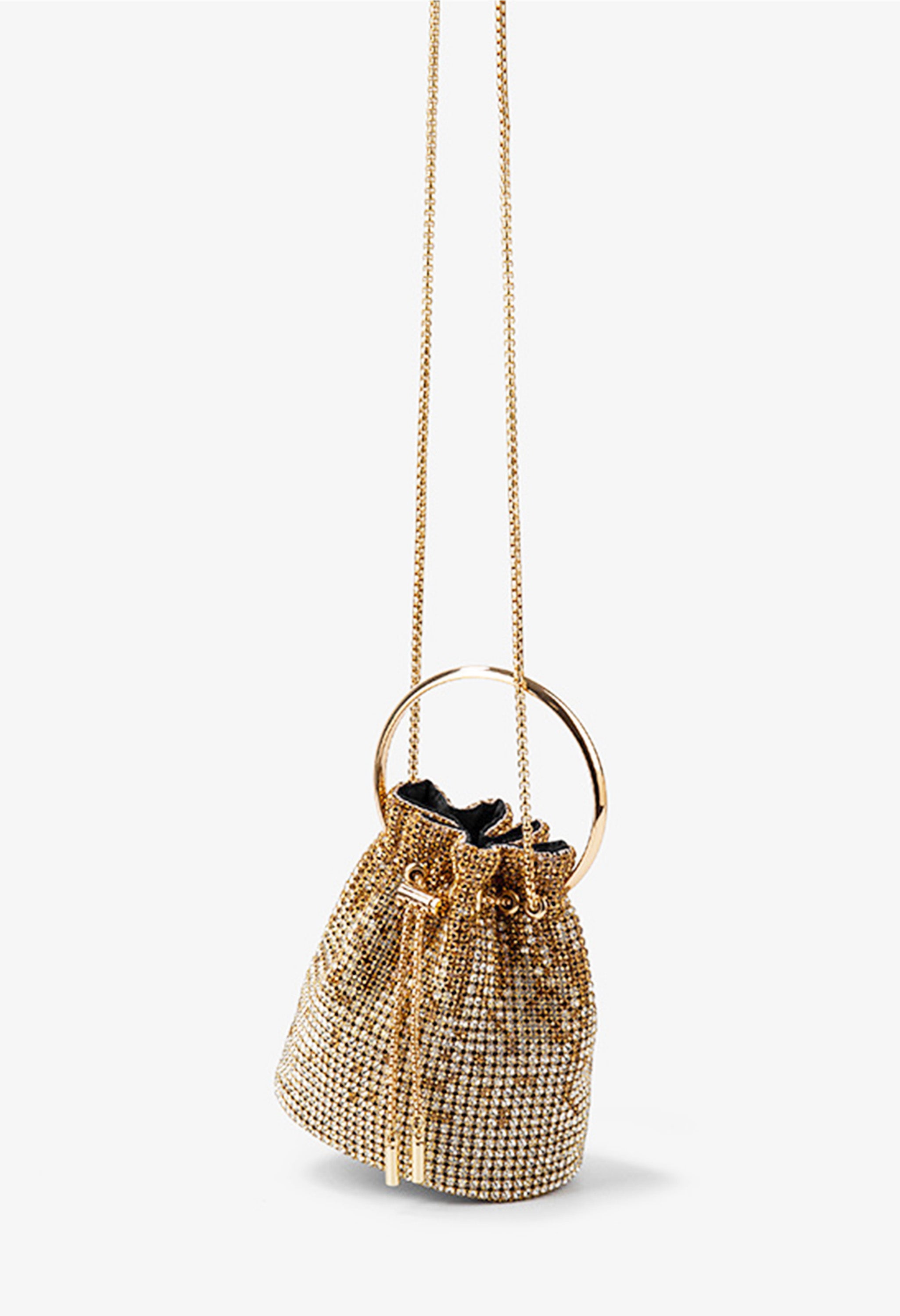 Pankh Diamond Bucket Rhinestones Bag