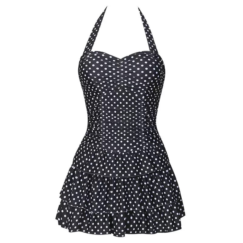 Pankh Jameson Polka Modest Swimsuit Dress