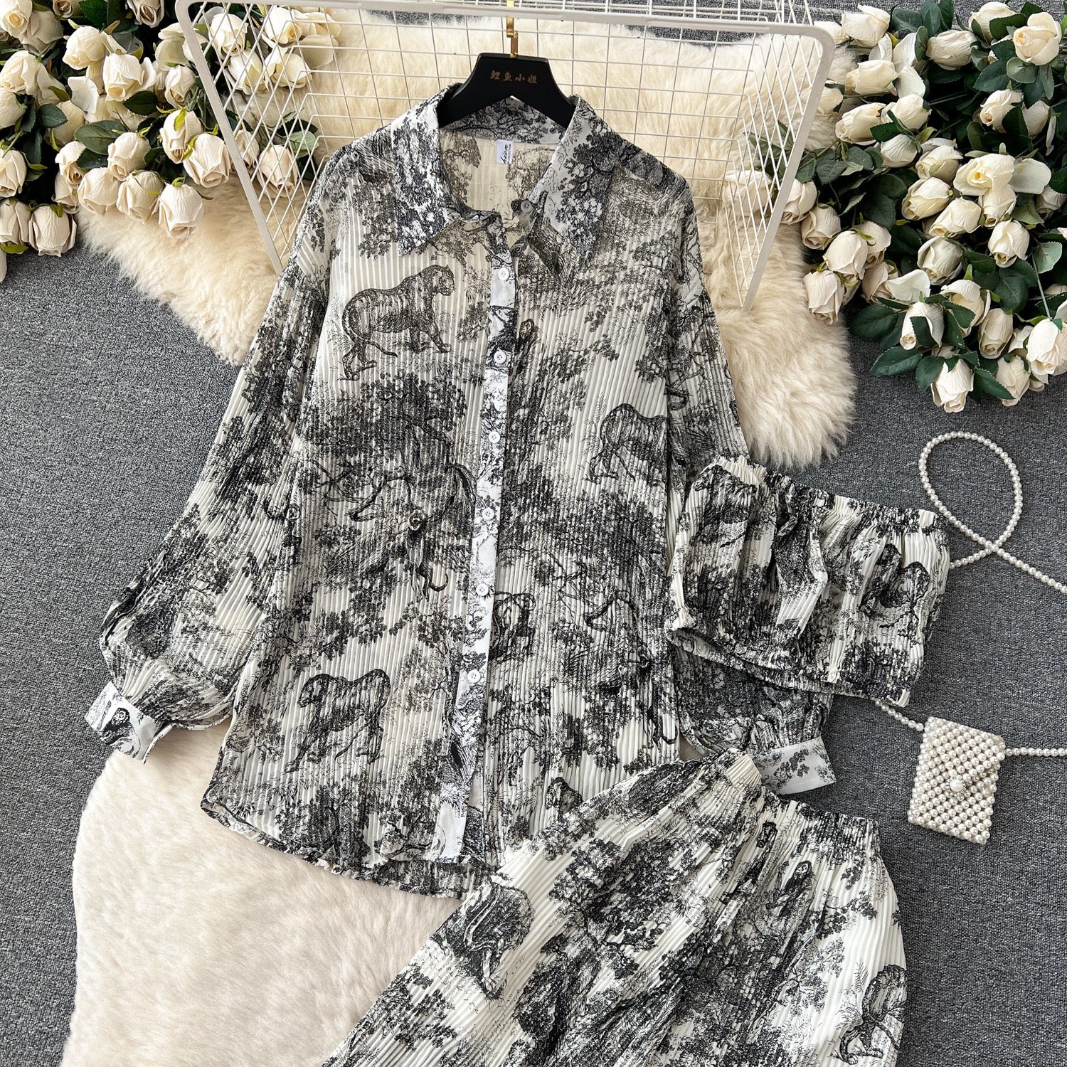 Pankh Ersin Pleated Three Piece Coord