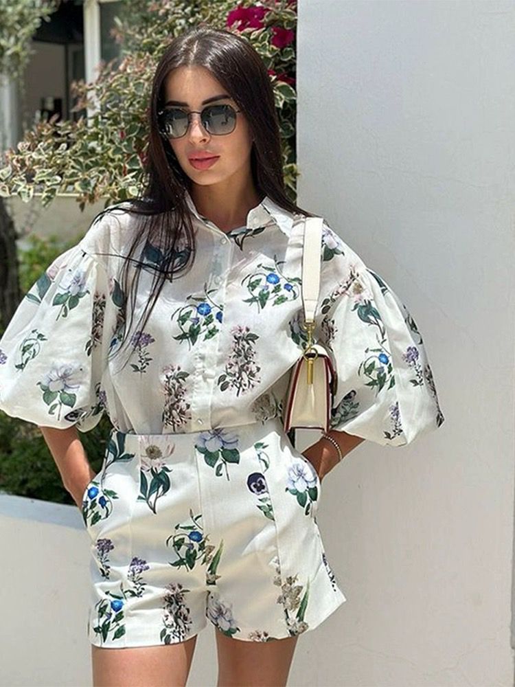 Pankh Toddie Linen Blend Floral Printed Coord