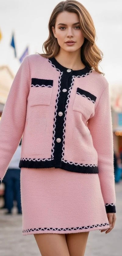 Pankh Vitta Soft Wool Blazer and Skirt Set