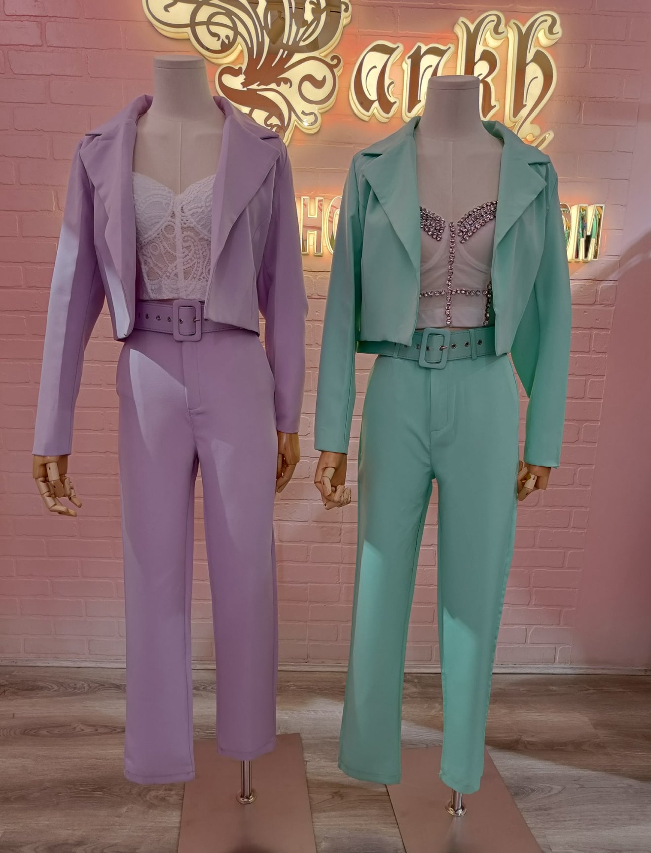 Pankh Bolavia Cropped Blazer and Pants Power Suit