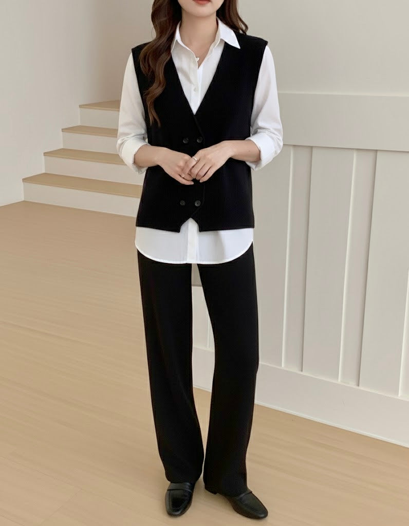 Pankh Vizbie New Winter Wear Woolen Waist Coat and Pant Coord Set