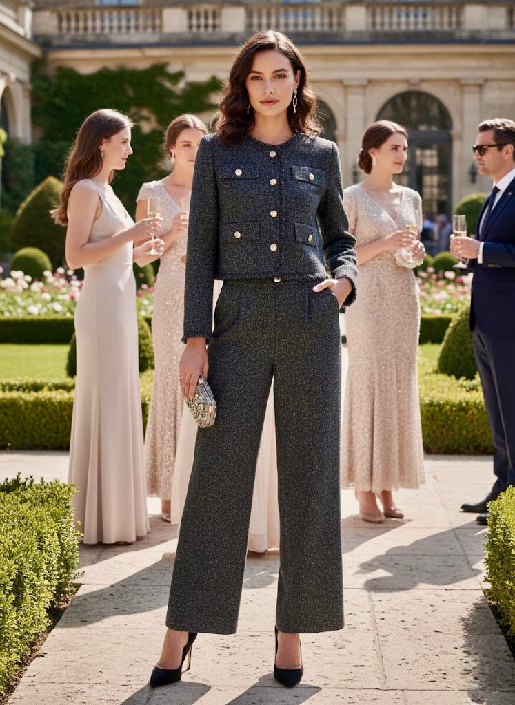 Pankh Dekie Glam Formal Blazer And Pant Set