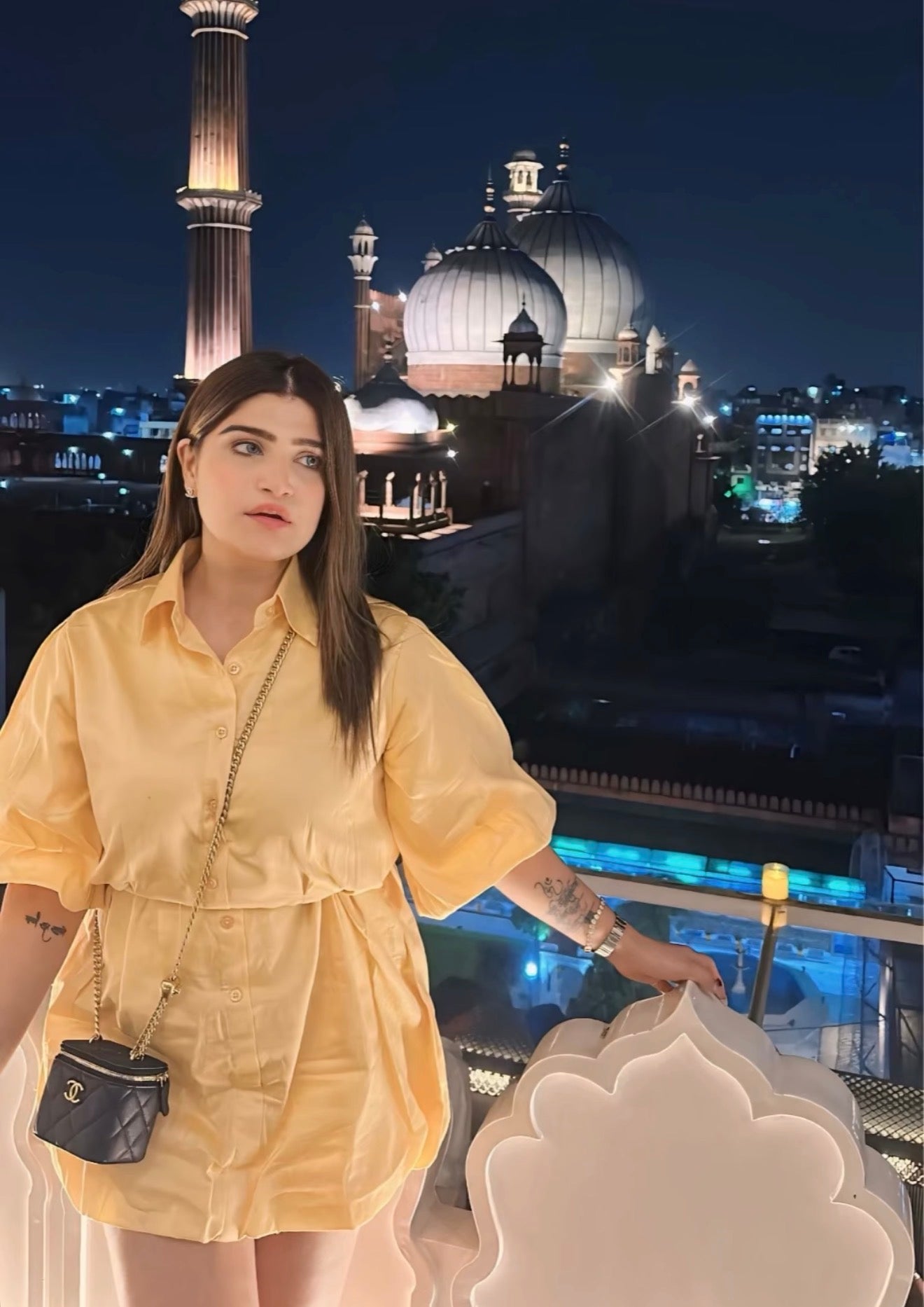 Pankh Unida Cotton Mini Shirt Dress