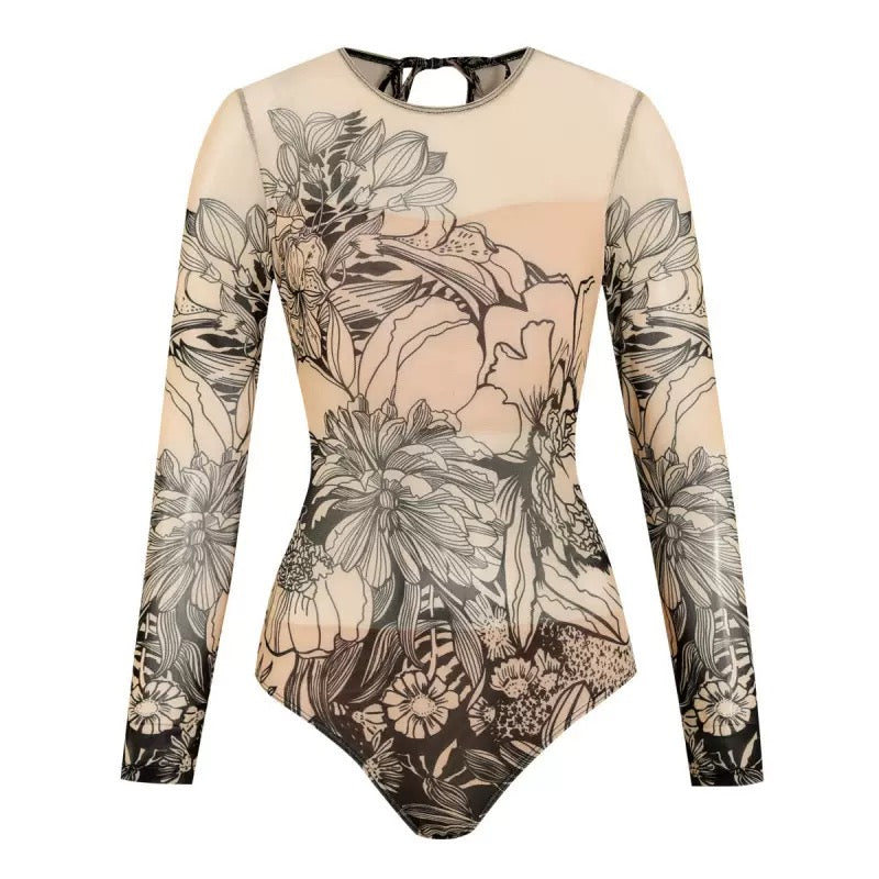 Pankh Beau Full Sleeve Monokini With Sarong Coverup