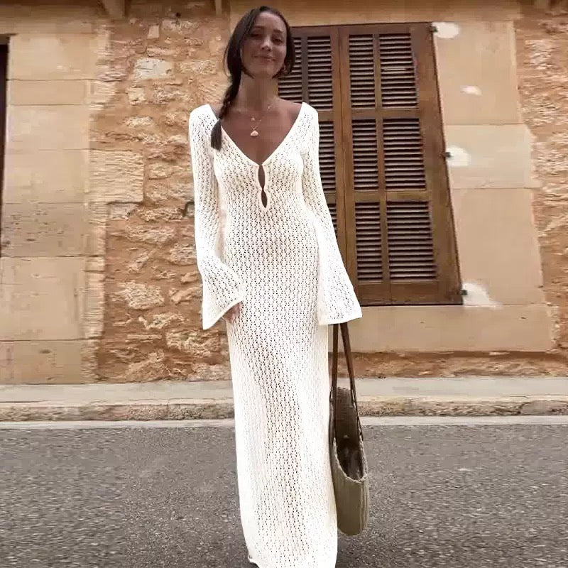 Pankh Odane Crochet Holiday Maxi Dress