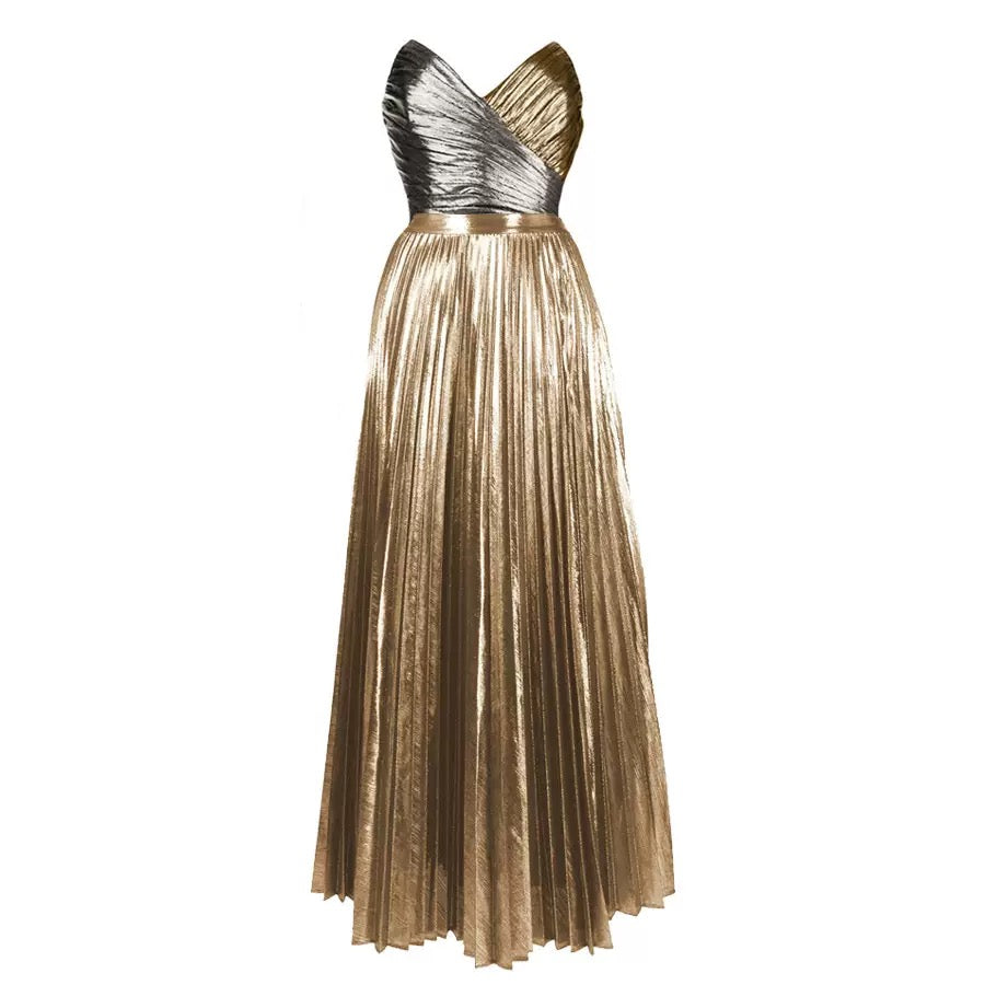 Pankh Dazzle Metallic Monikini & Skirt Set