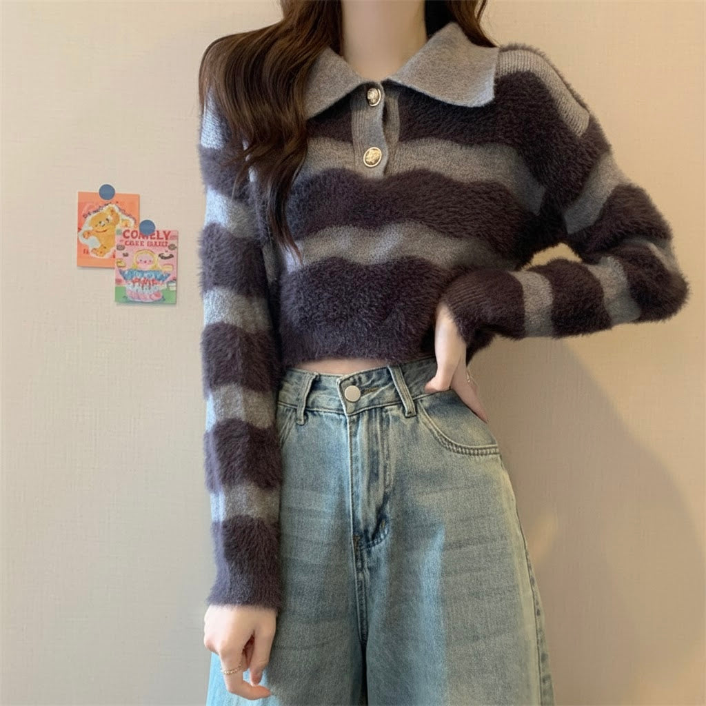 Pankh Brb Furry Crop Top