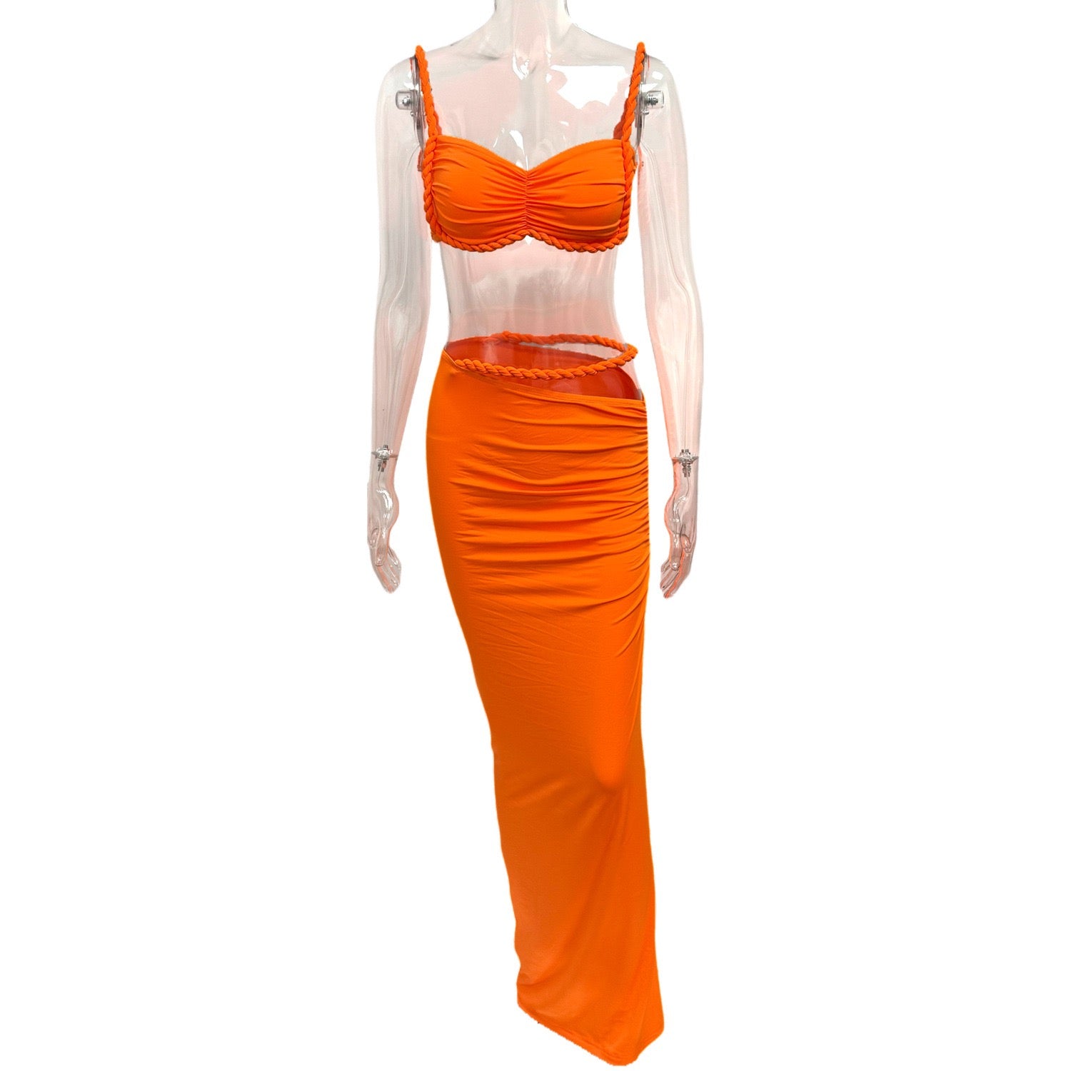 Pankh Eira Ruched Cami Top And Skirt Coord Set