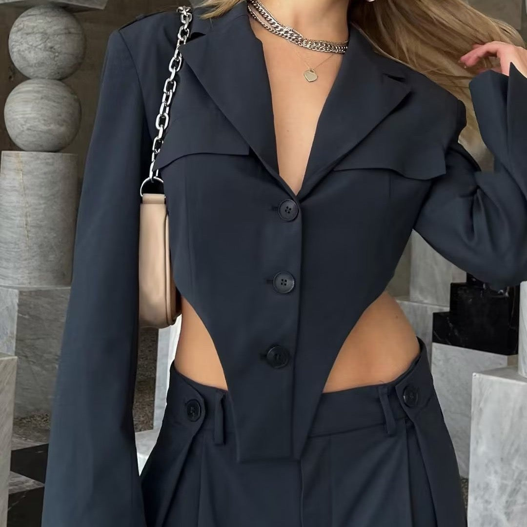Pankh Jensen Corset Blazer and Pants Coord Set