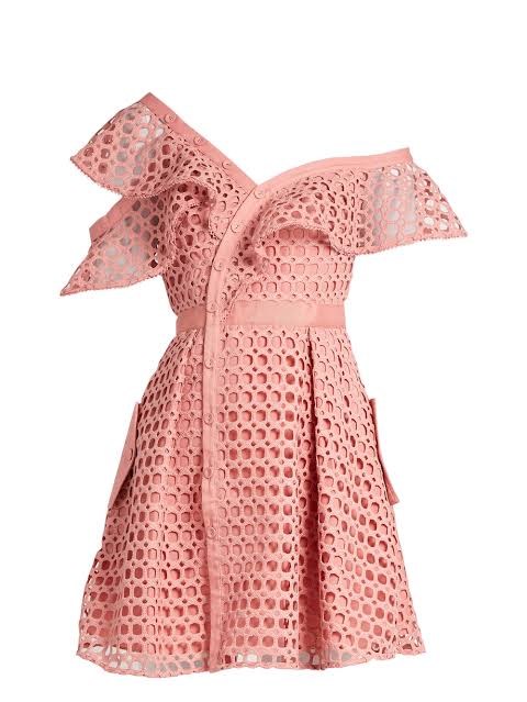 Pankh Benny Crochet Short Dress