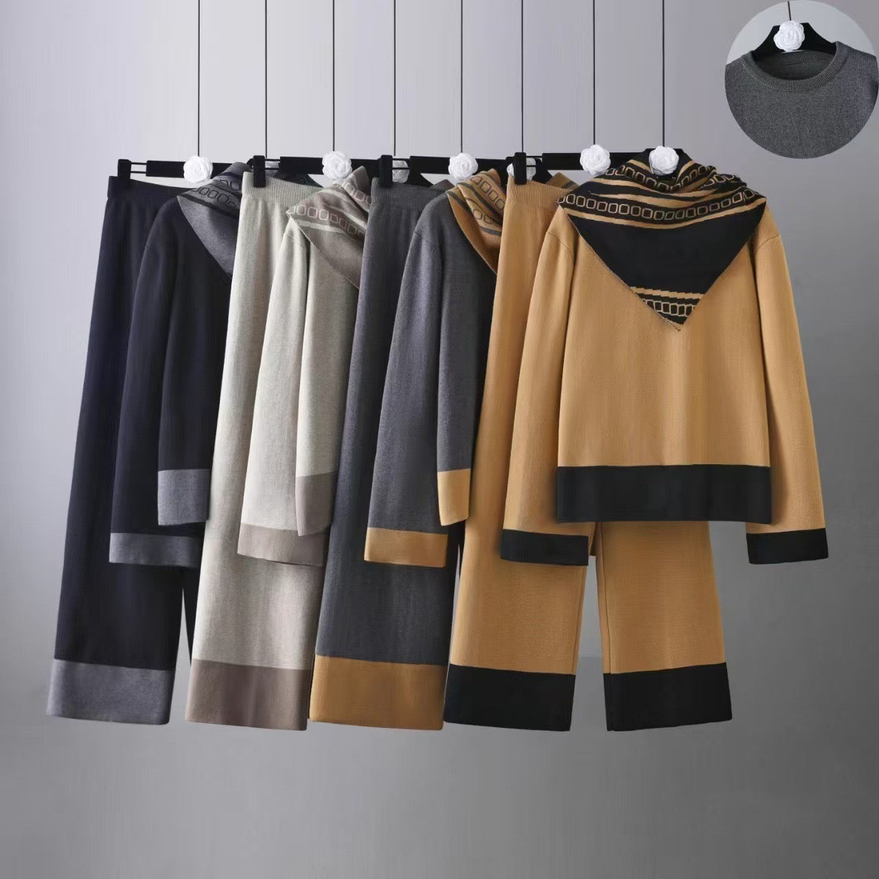 Pankh Atyya Woolen Coord with Scarf