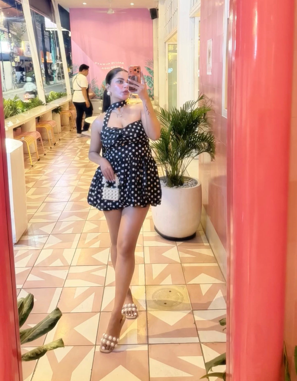 Pankh Igchi Polka Dot Sexy Mini Dress