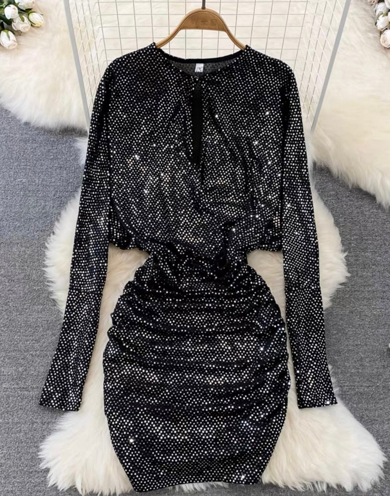 Pankh Belle Sequins Bodycon Dress