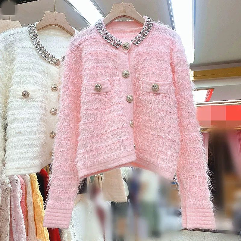 Pankh Merry Designer Stone Colar Studded Embellished Soft Wool Party Top/Jacket