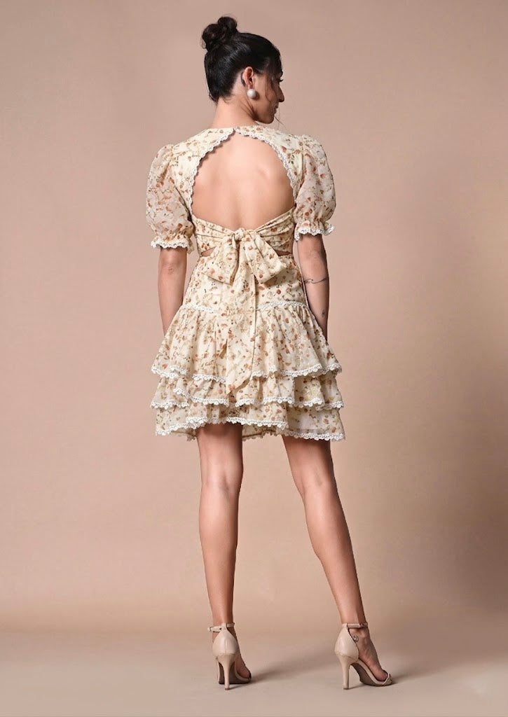 Pankh Alaina Backless Short Dress