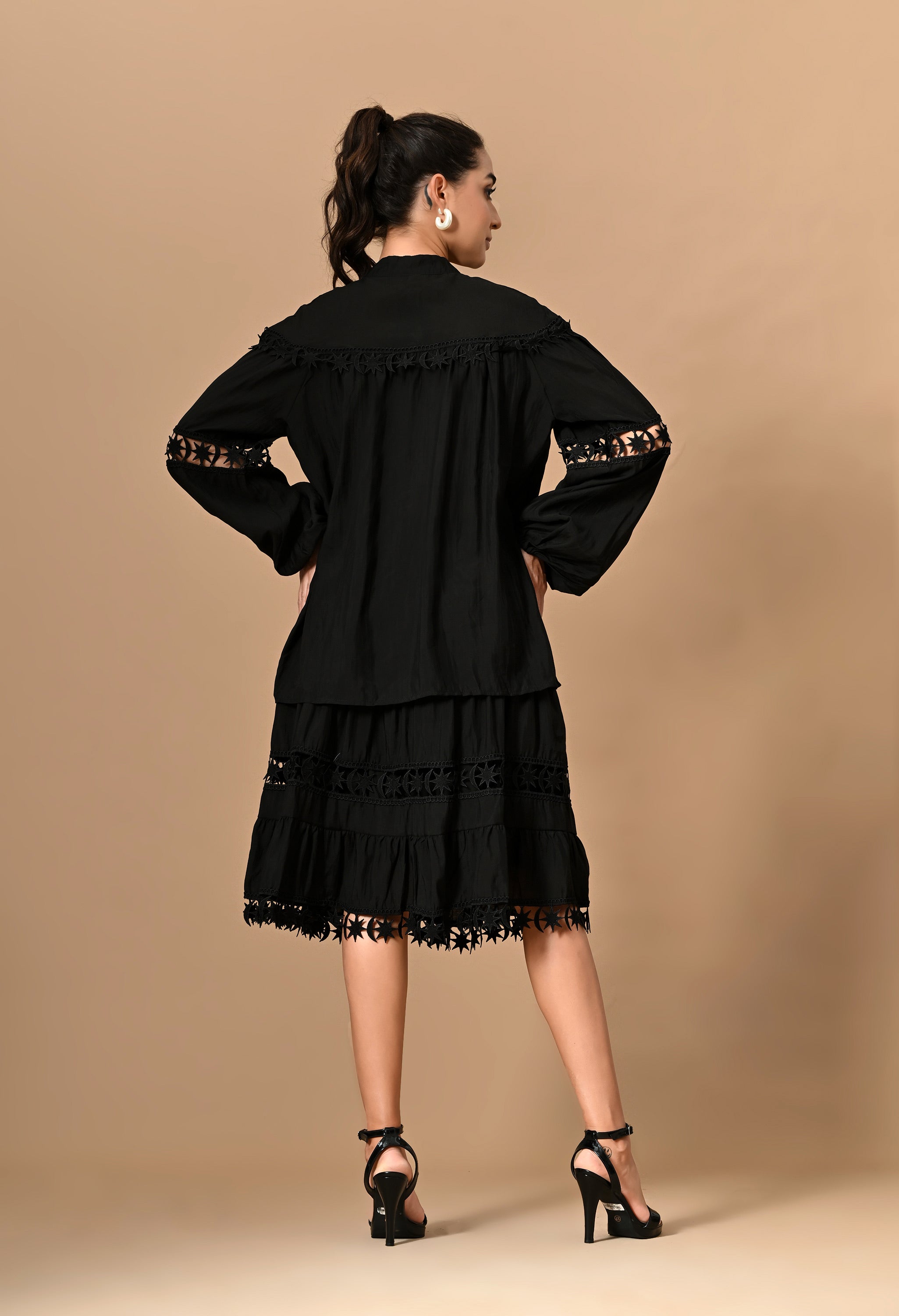 Pankh Stark Oversized Designer Blouse And Skirt Set
