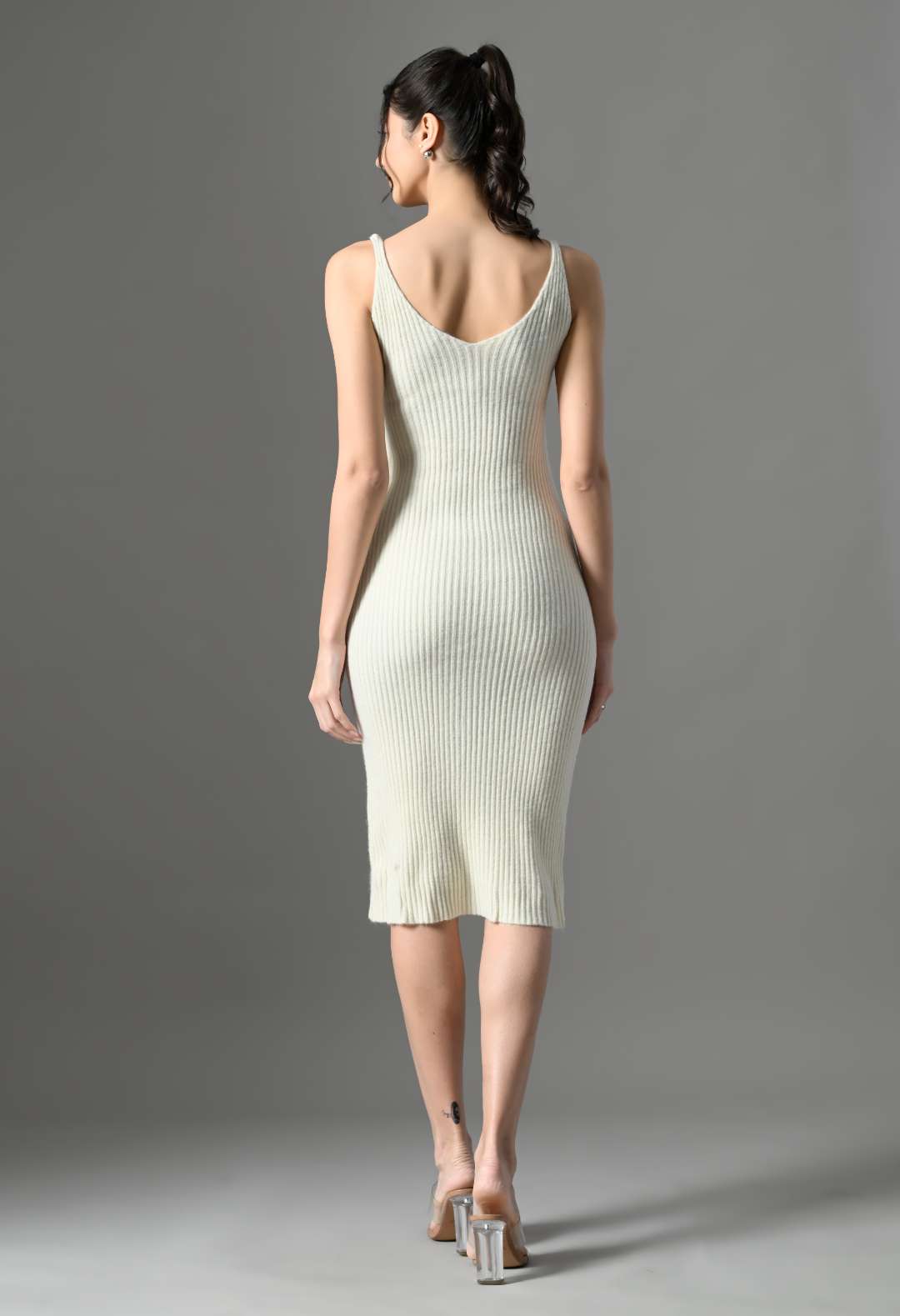 Pankh Elvish Luxe Embellished Woolen Long Dress and Coat Set