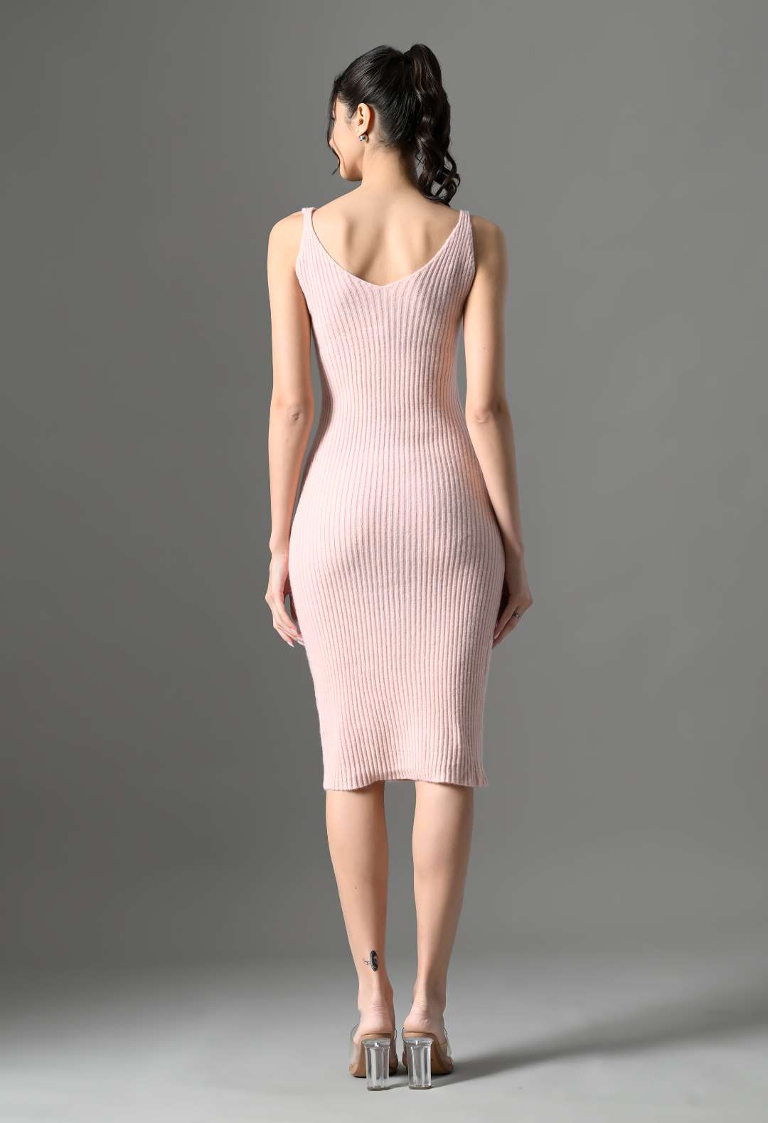 Pankh Elvish Luxe Embellished Woolen Long Dress and Coat Set