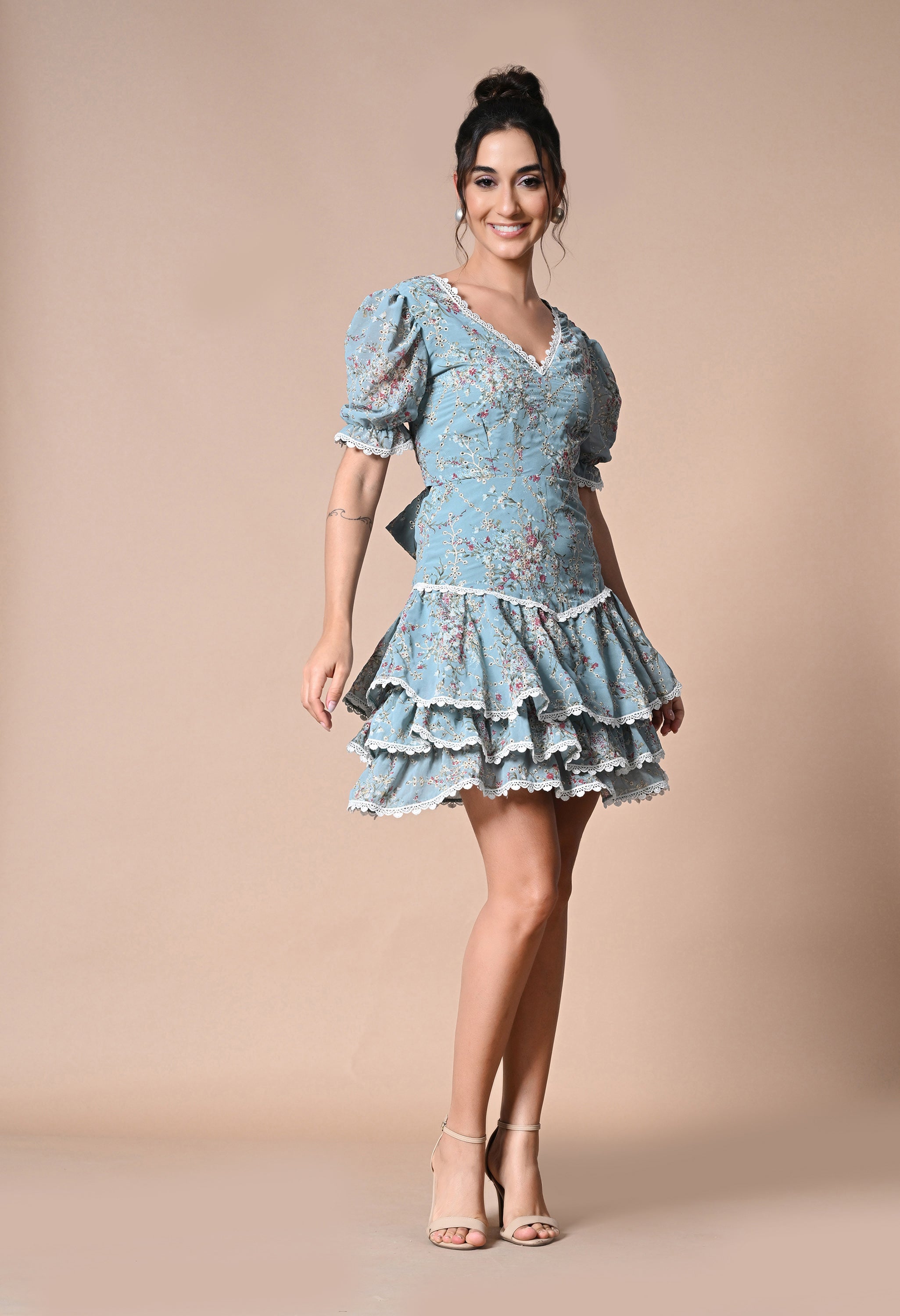 Pankh Alaina Backless Short Dress