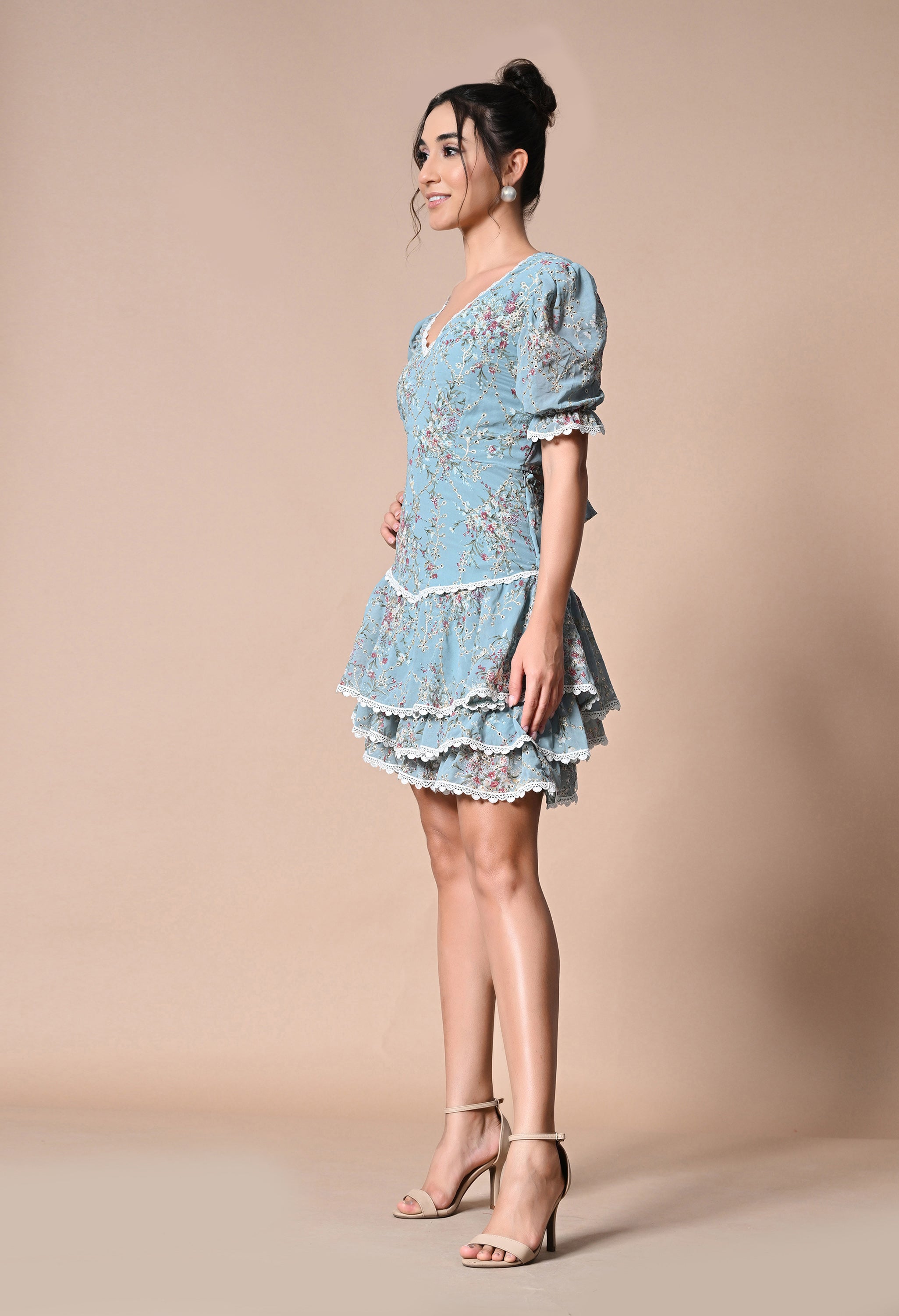 Pankh Alaina Backless Short Dress