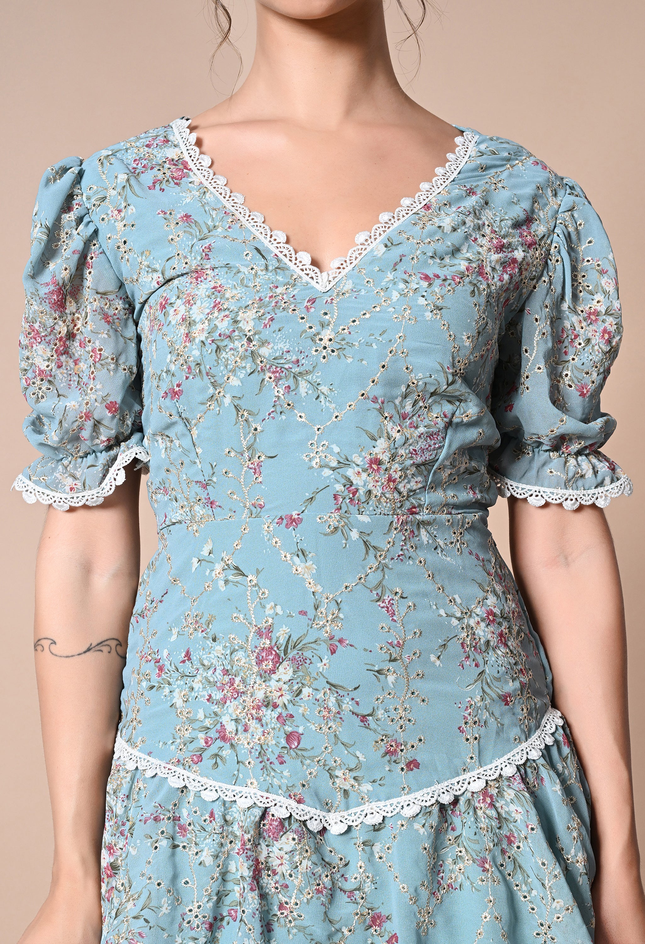 Pankh Alaina Backless Short Dress