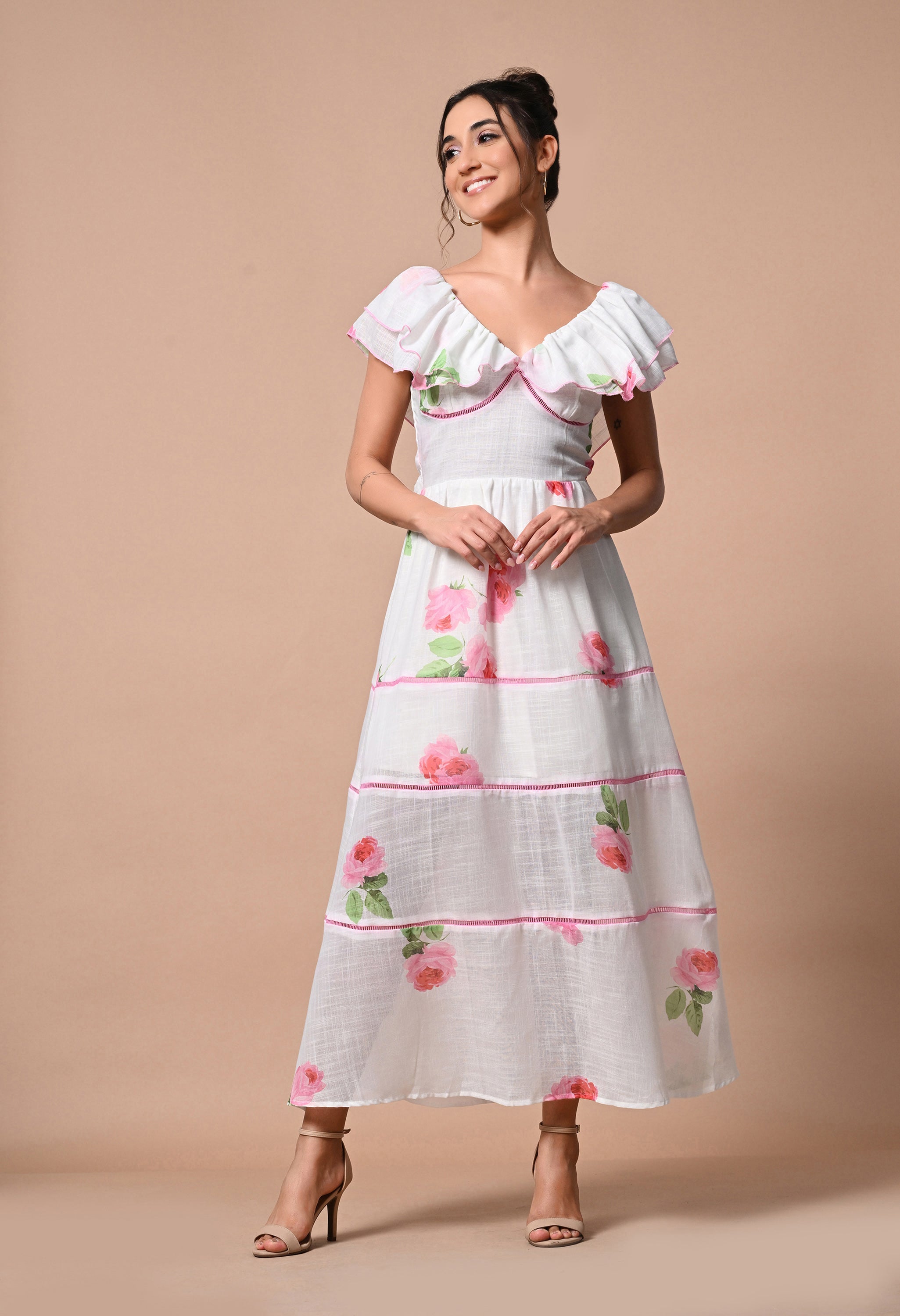 Pankh Annie Floral Printed Summer Maxi Dress