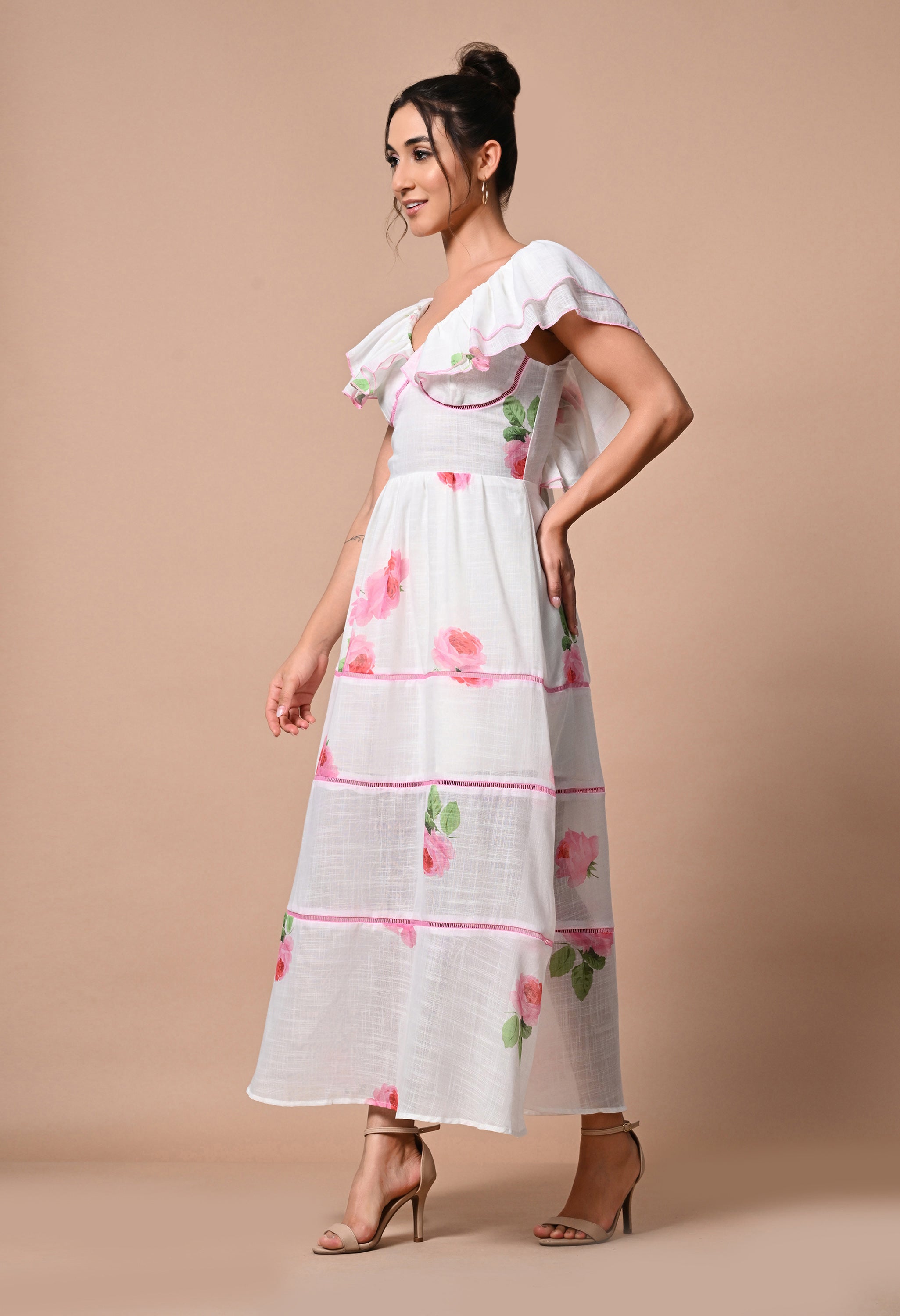 Pankh Annie Floral Printed Summer Maxi Dress