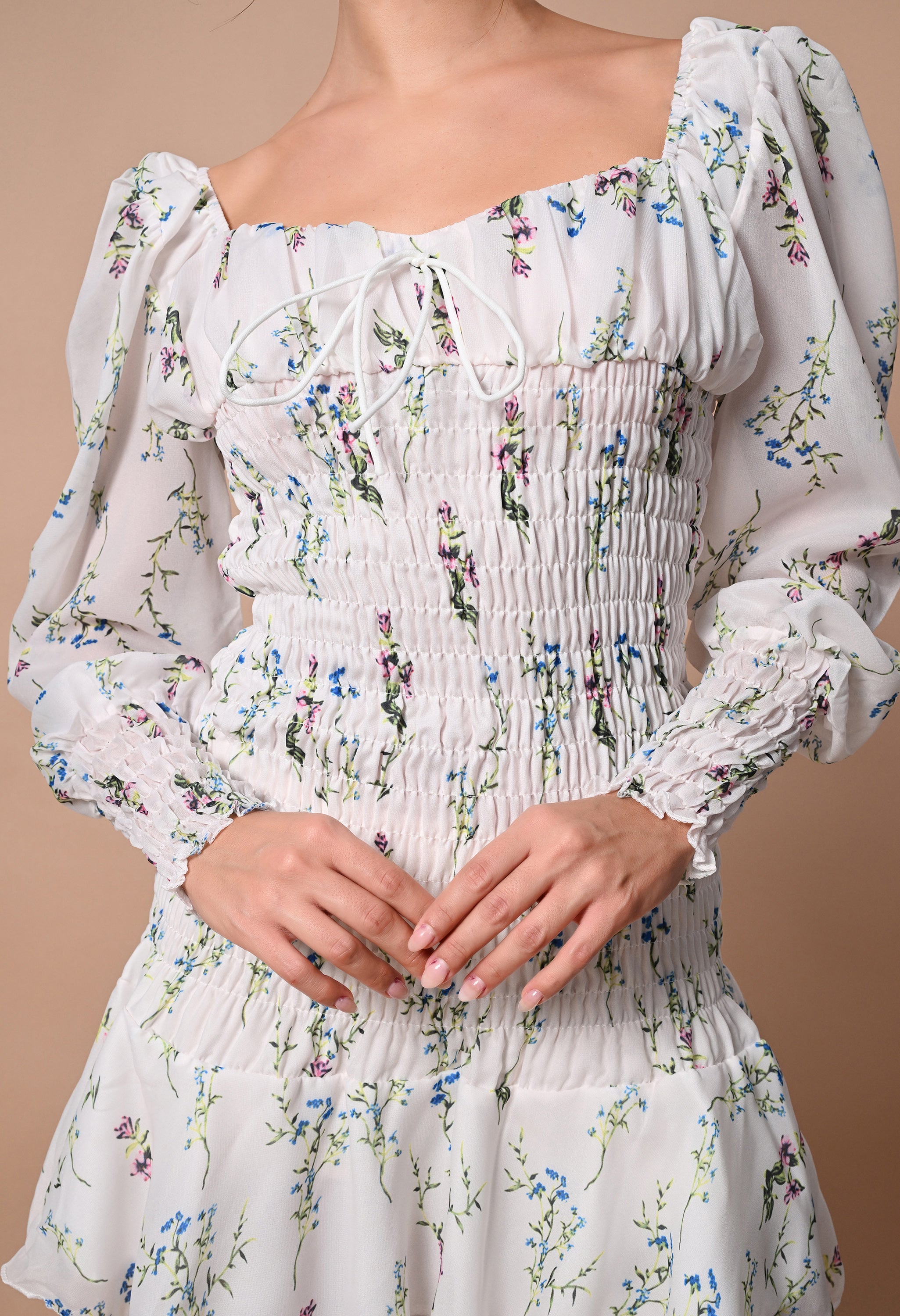 Pankh Chloe Smoked Mini Dress