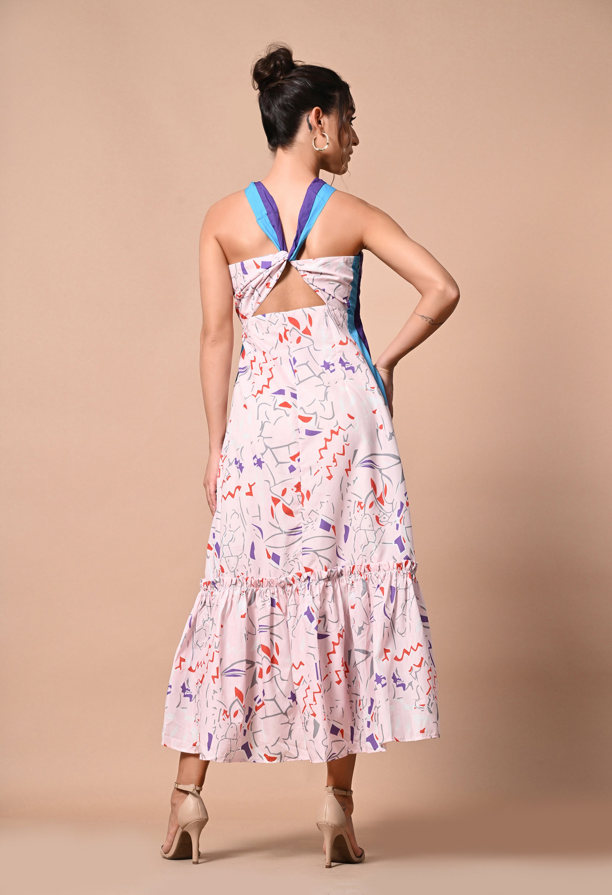 Pankh Mort Printed Holiday Maxi Dress