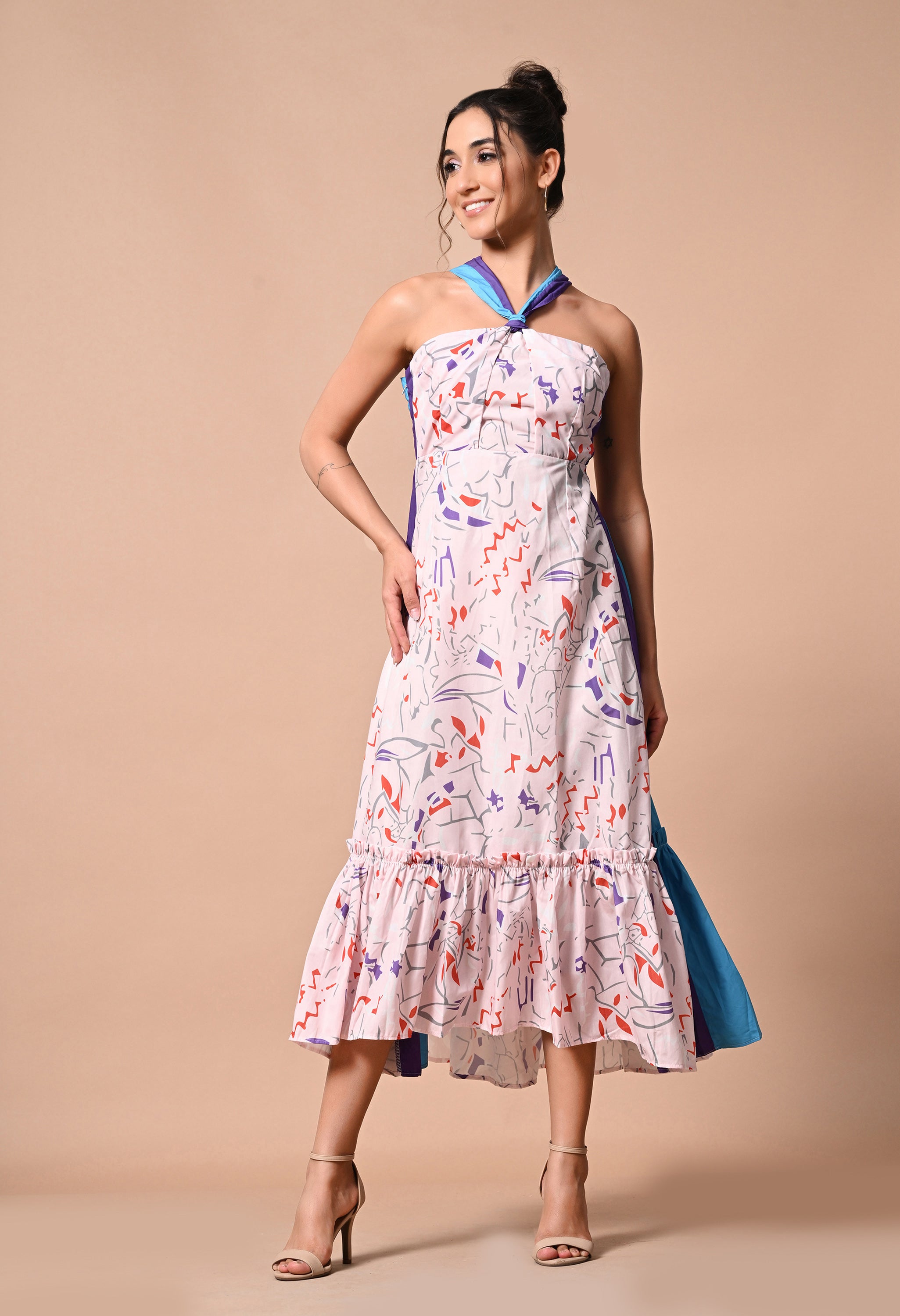 Pankh Mort Printed Holiday Maxi Dress