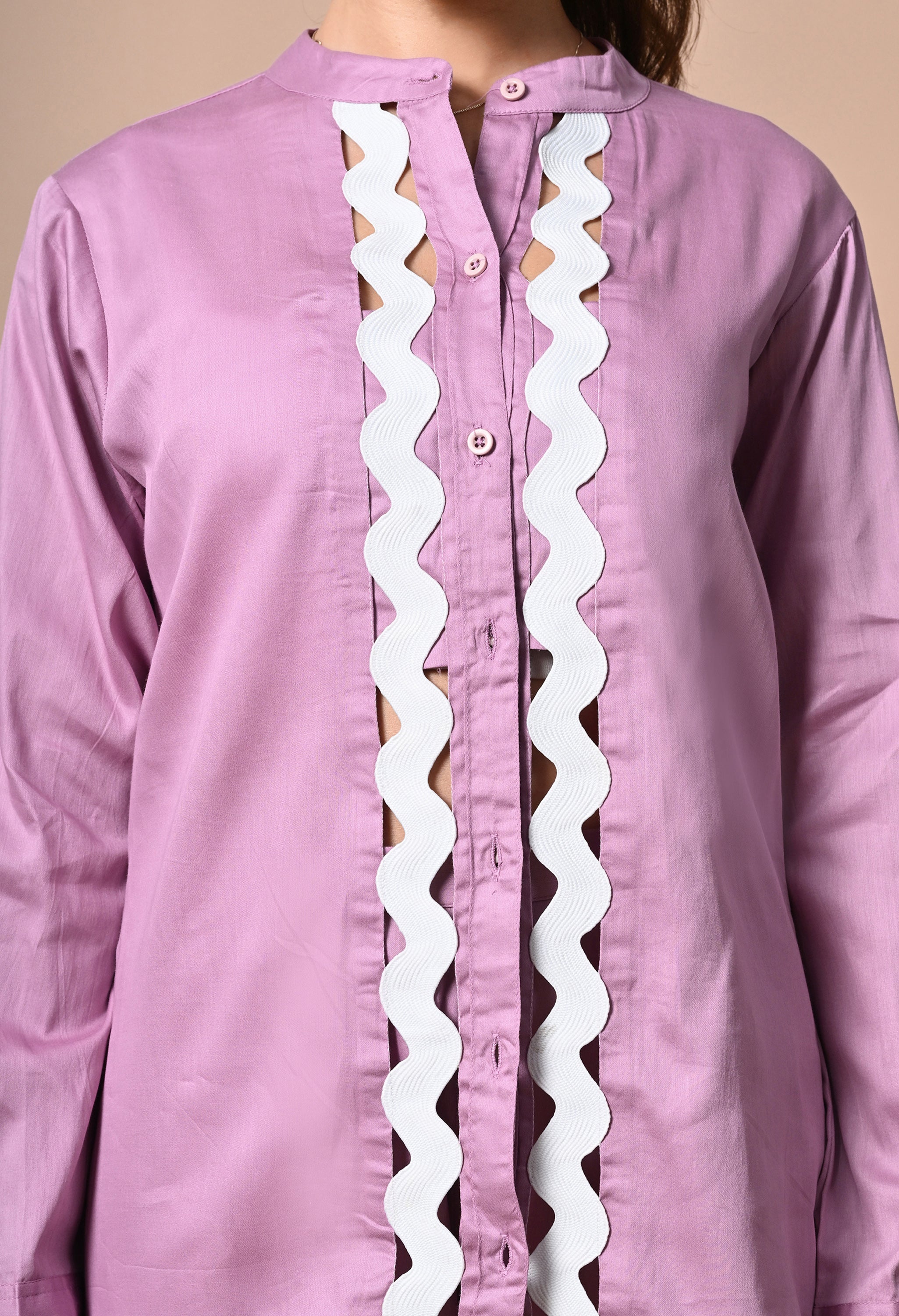 Pankh Nevio Pure Cotton Long Shirt & Pant Coord Set