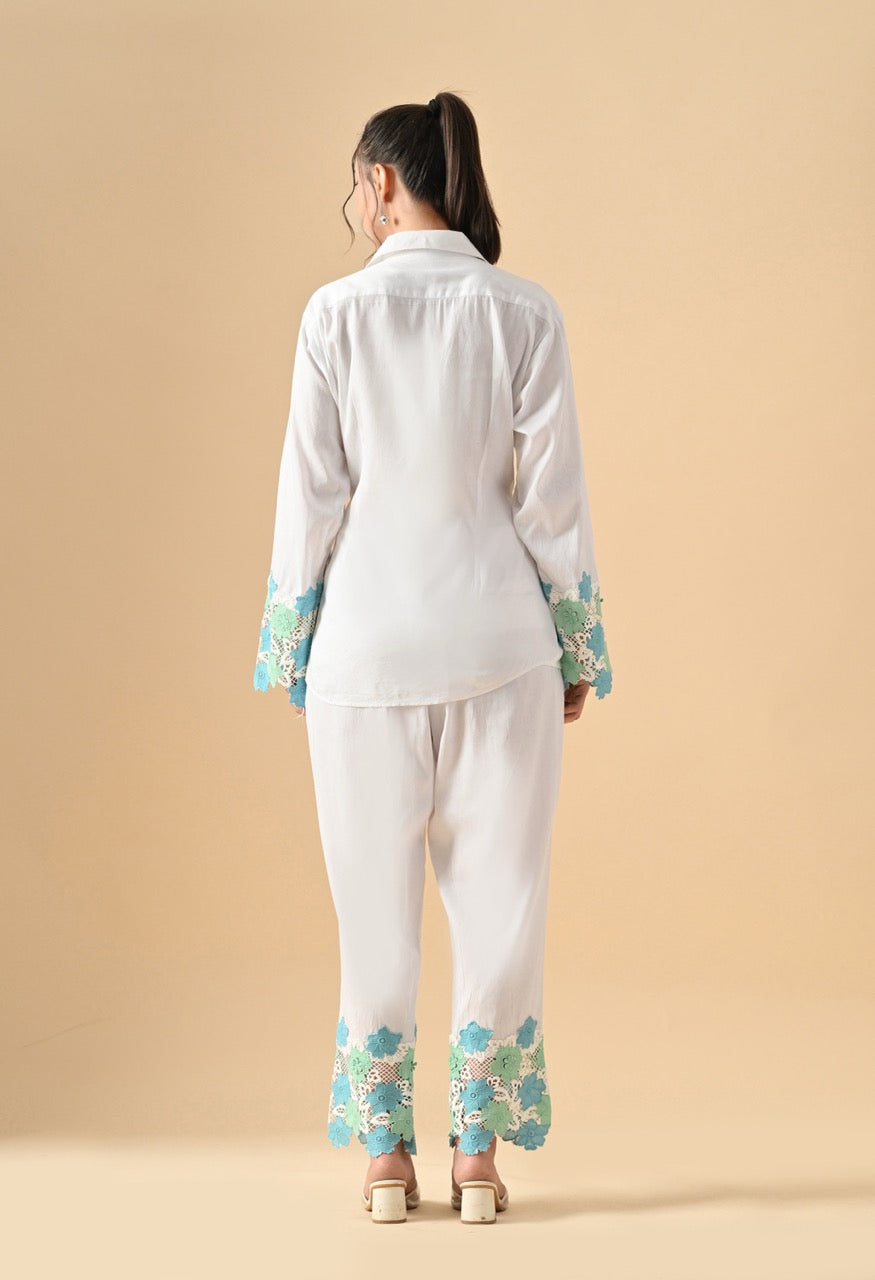 Pankh Sean Flower Lace Pure Cotton Coord
