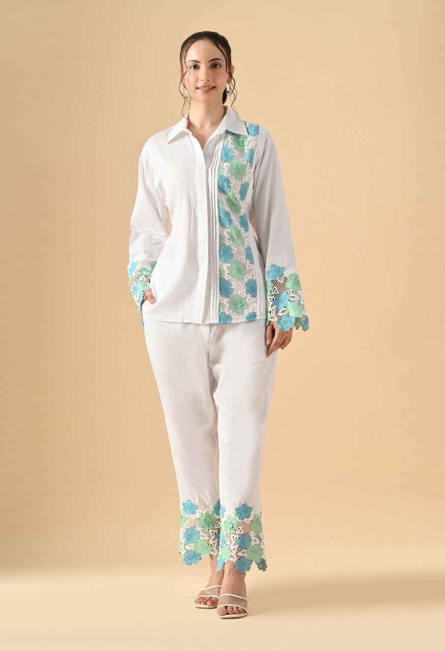 Pankh Sean Flower Lace Pure Cotton Coord