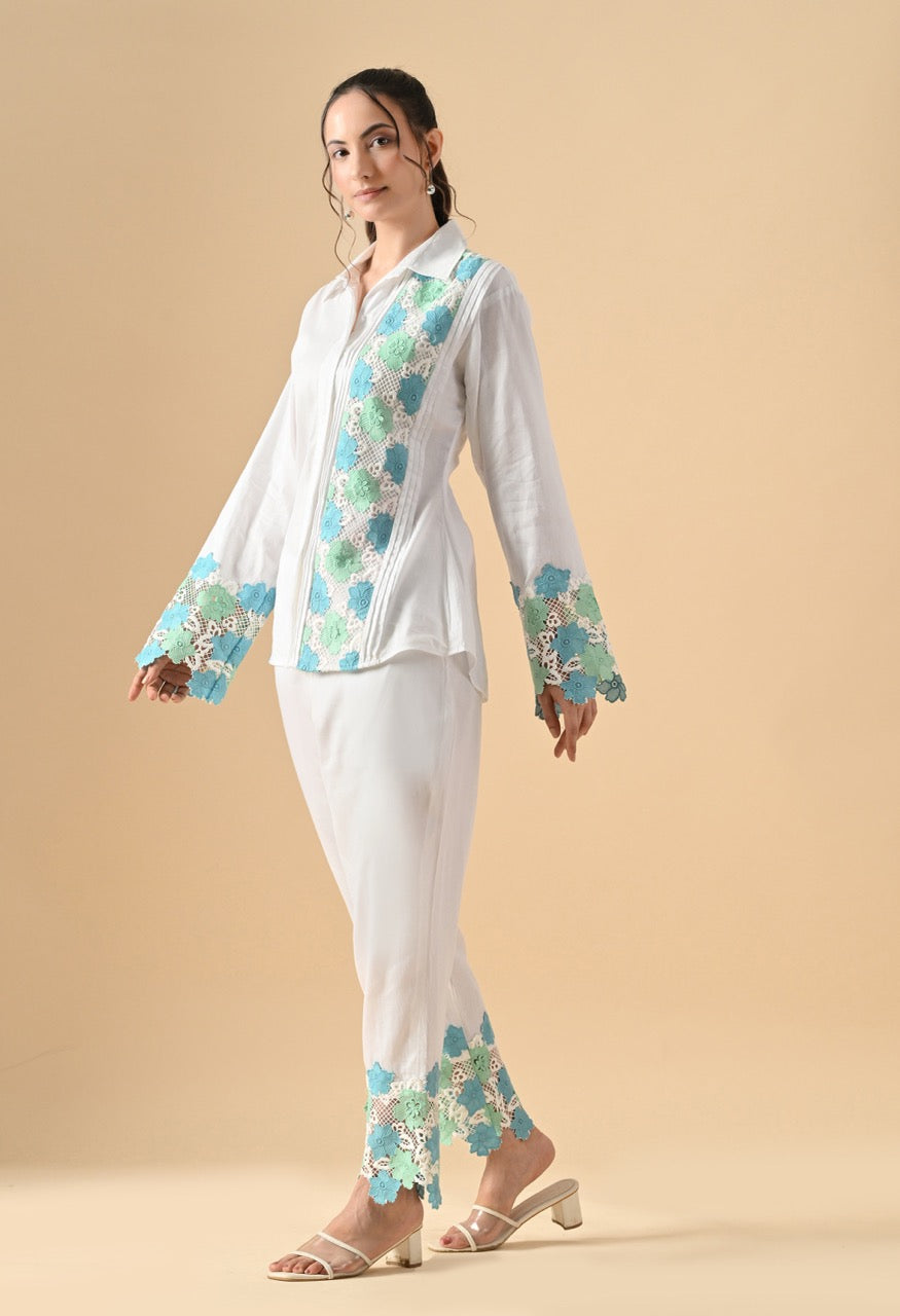 Pankh Sean Flower Lace Pure Cotton Coord