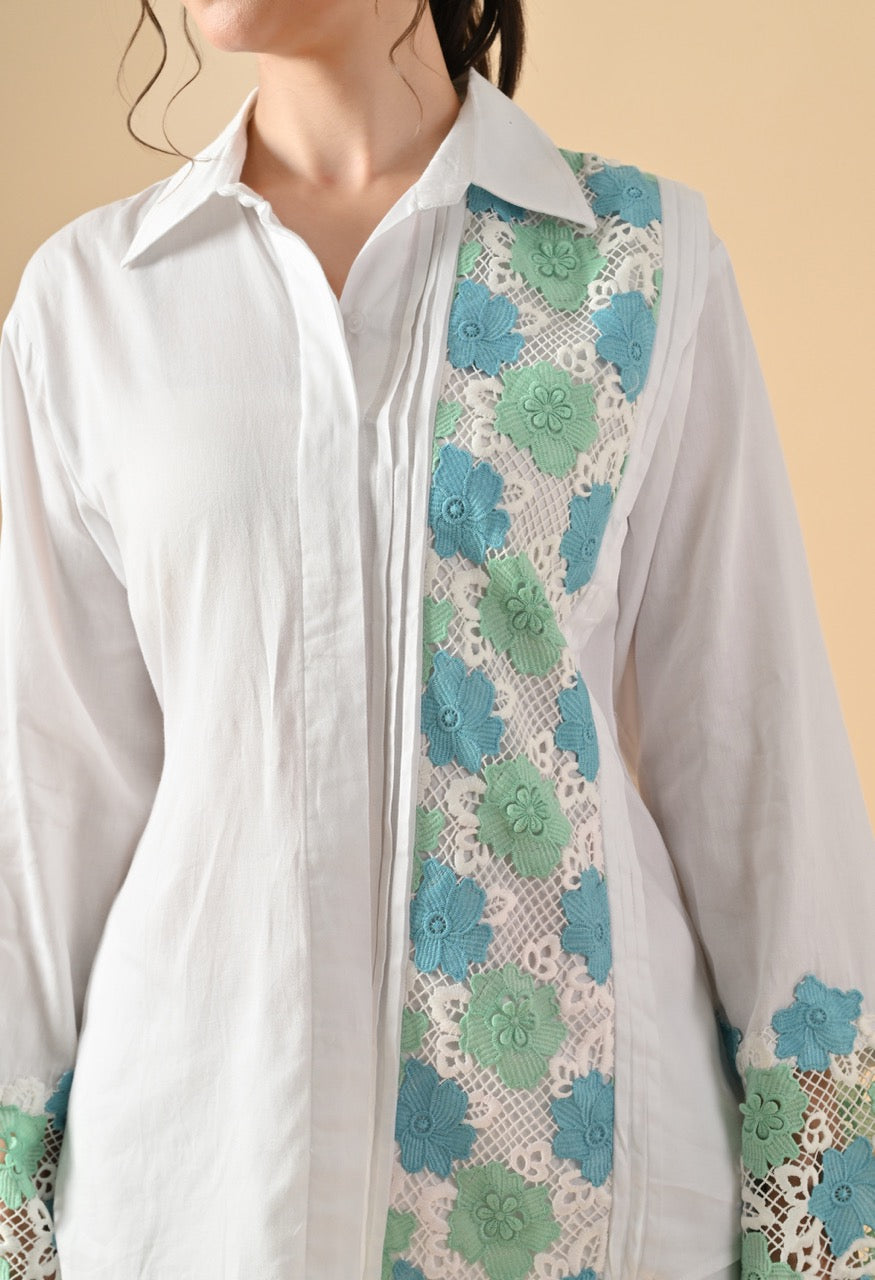 Pankh Sean Flower Lace Pure Cotton Coord