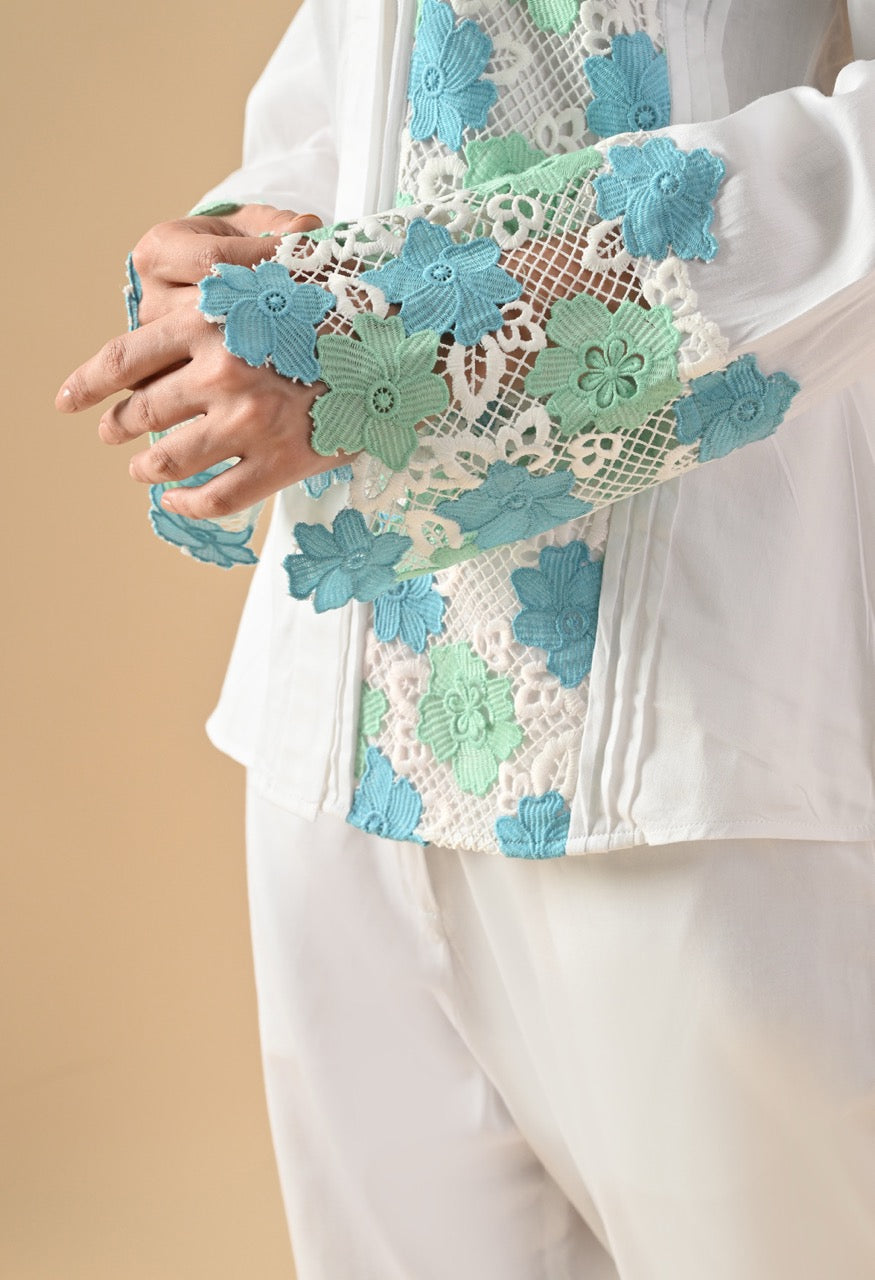 Pankh Sean Flower Lace Pure Cotton Coord