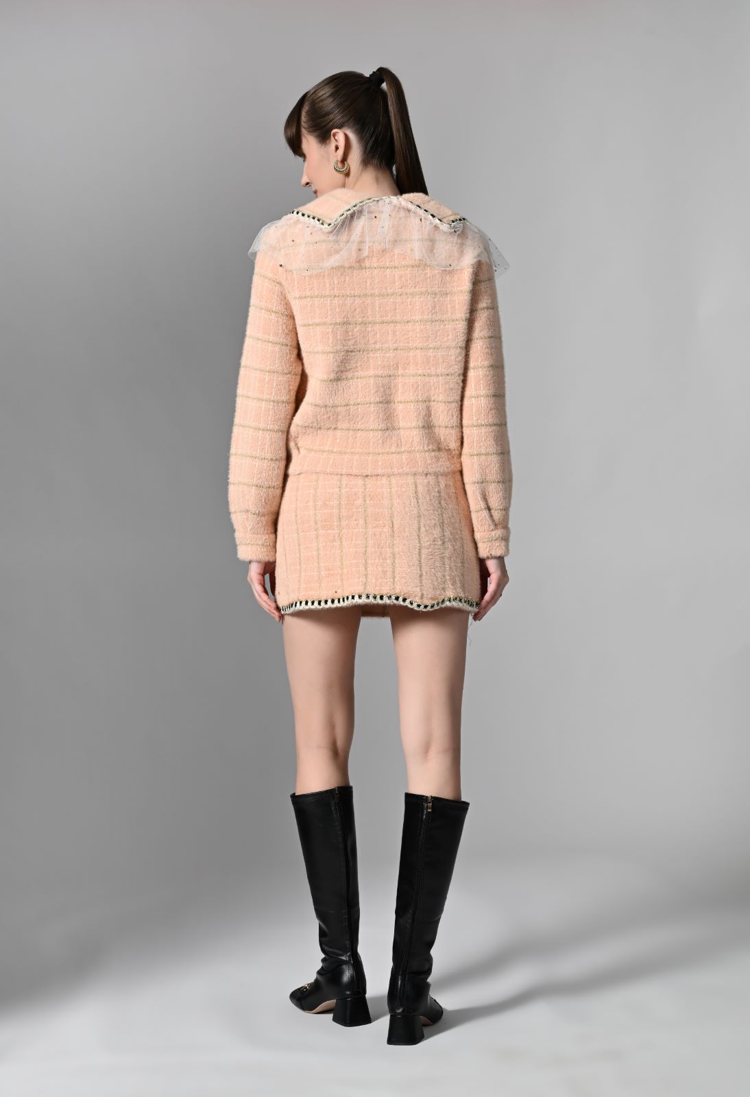 Pankh Leif Soft Wool Blazer and Skirt Coord Set