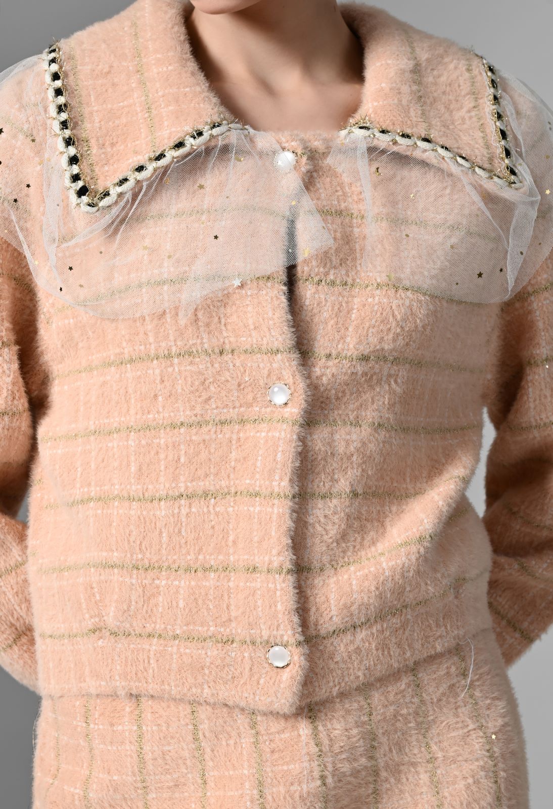 Pankh Leif Soft Wool Blazer and Skirt Coord Set